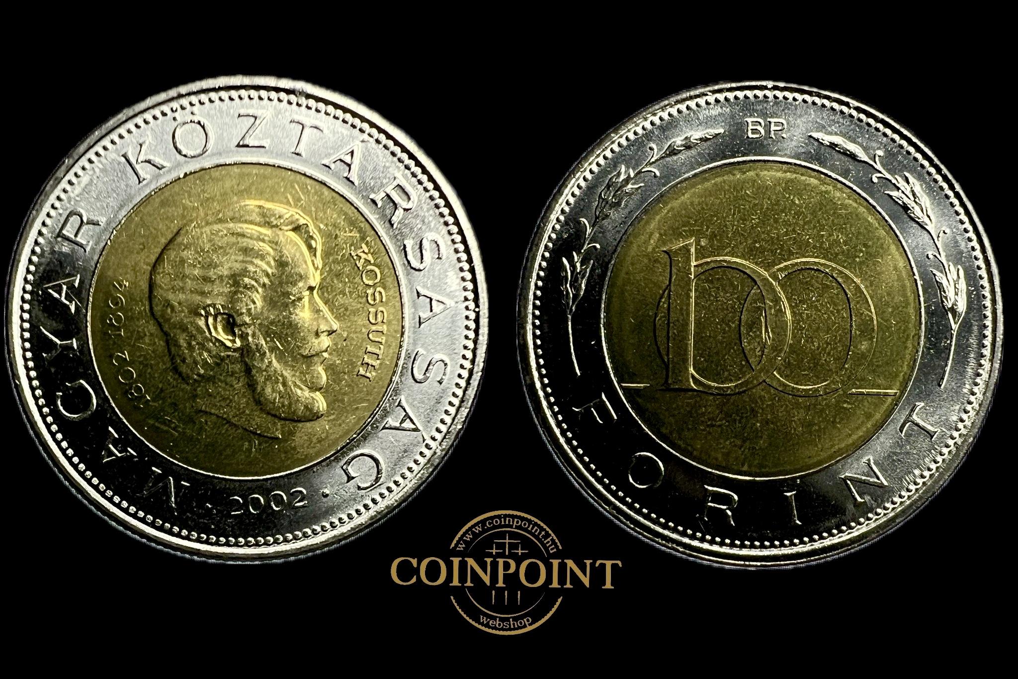Kossuth Magyar Köztársaság  100 Forint  2002  BP  Adamo FOEM1   aUNC  KÖTŐJEL NÉLKÜL 