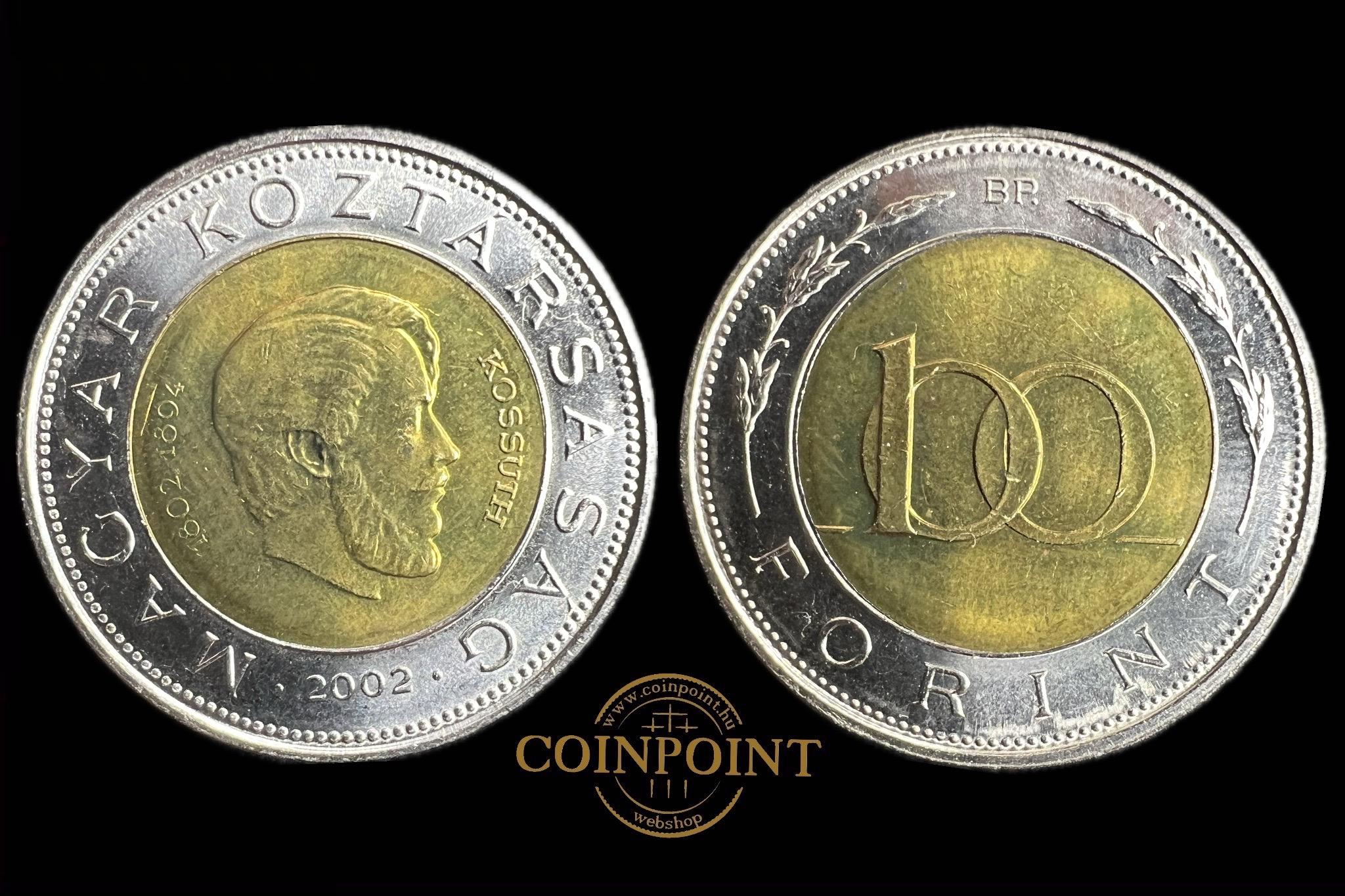 Kossuth Magyar Köztársaság  100 Forint  2002  BP Adamo FOEM1 aUNC  KÖTŐJEL NÉLKÜL 