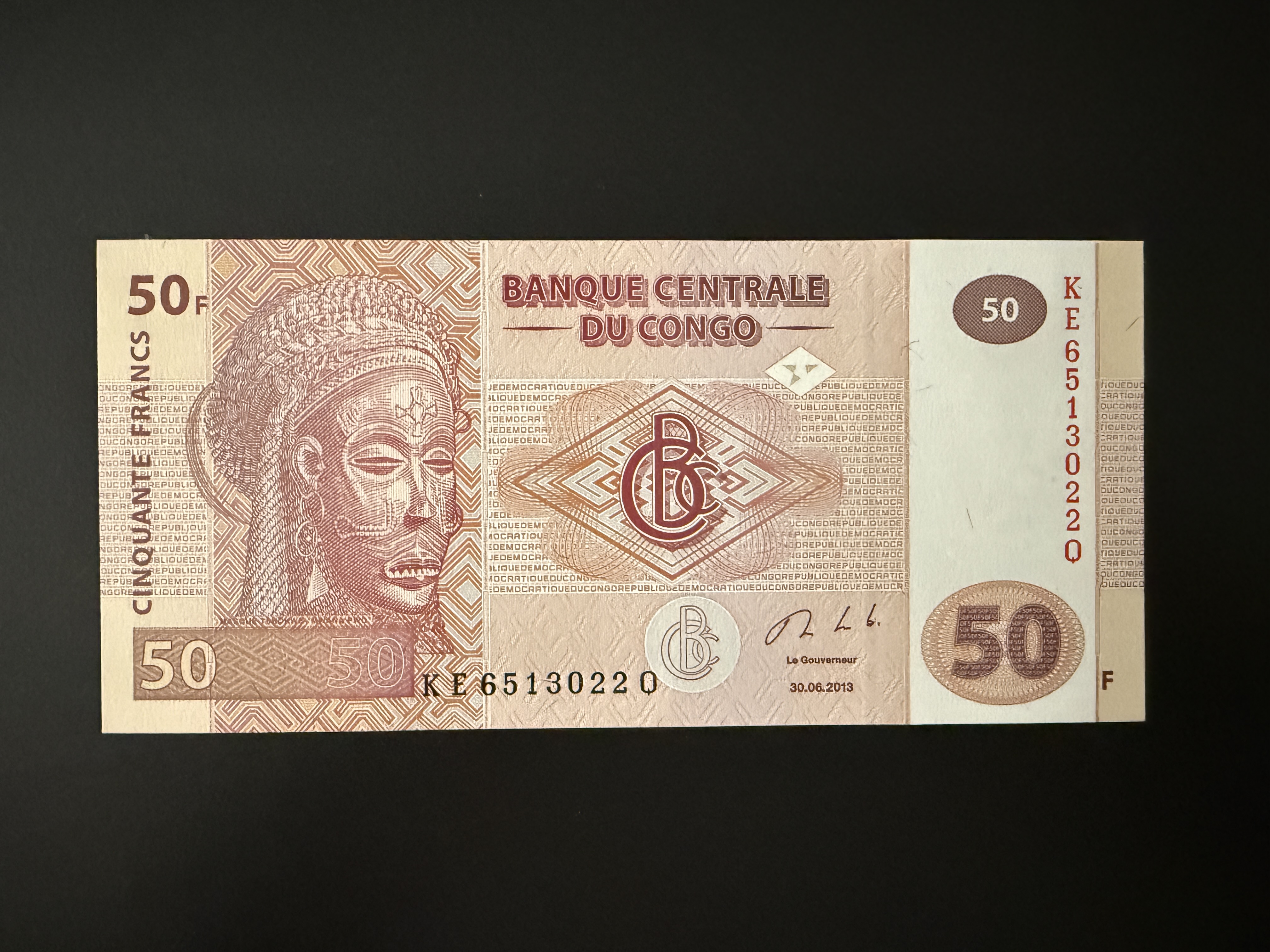 CONGO DEM. REP. 50 Francs 30.6.2013 (P.97) UNC
