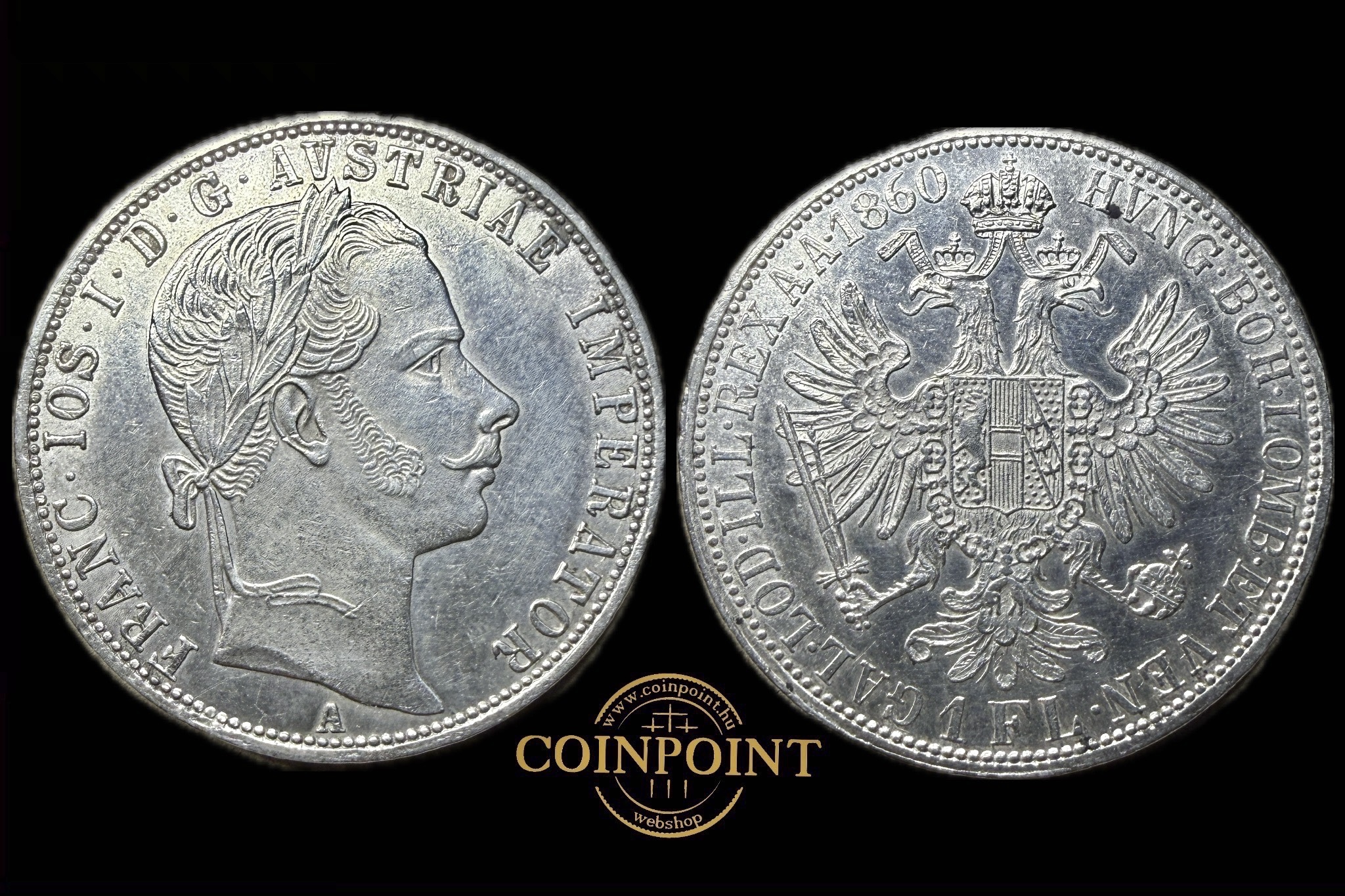 Ferenc József 1 Florin 1860A