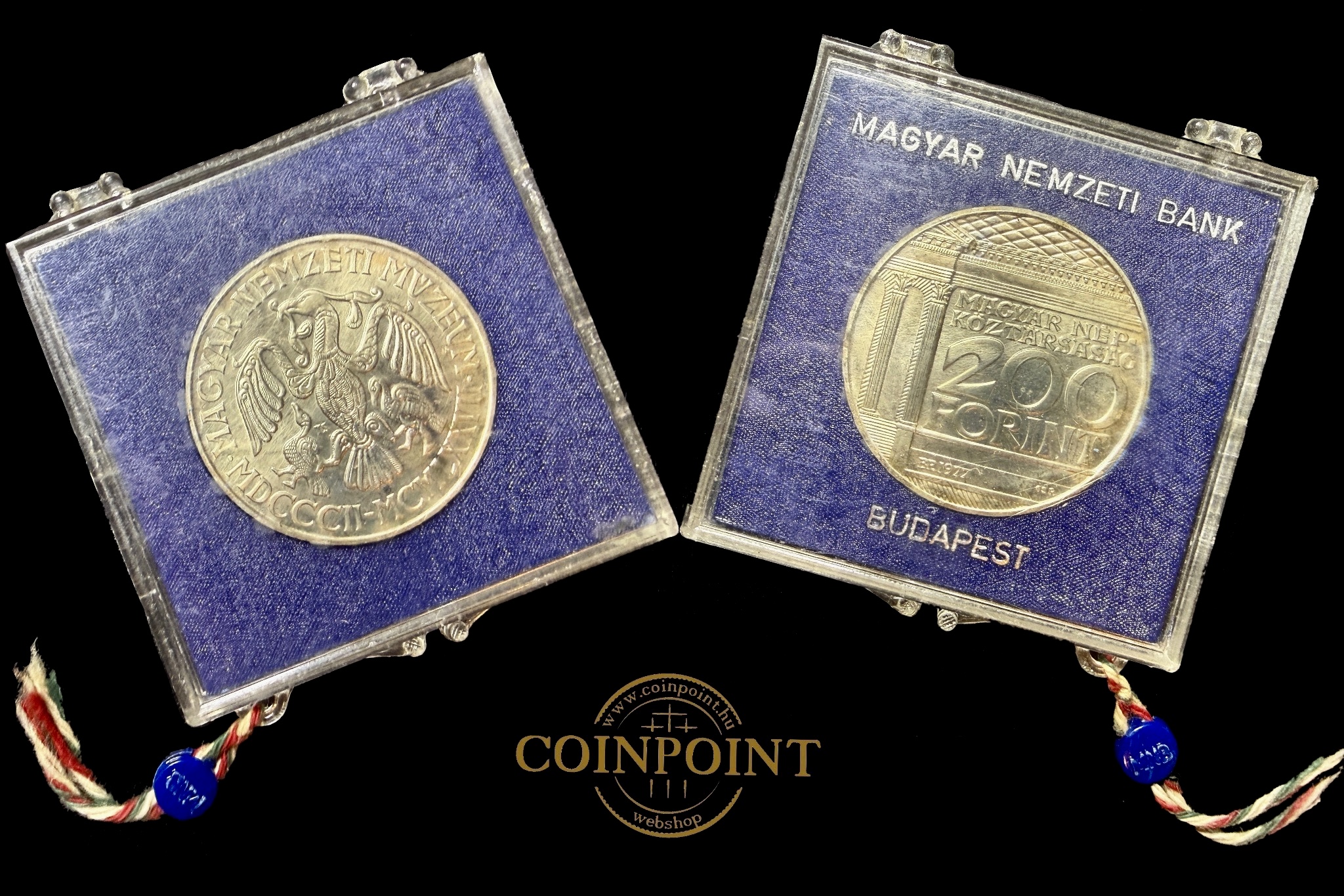 Magyar Nemzeti Múzeum 200 Forint 1977 dísztokban