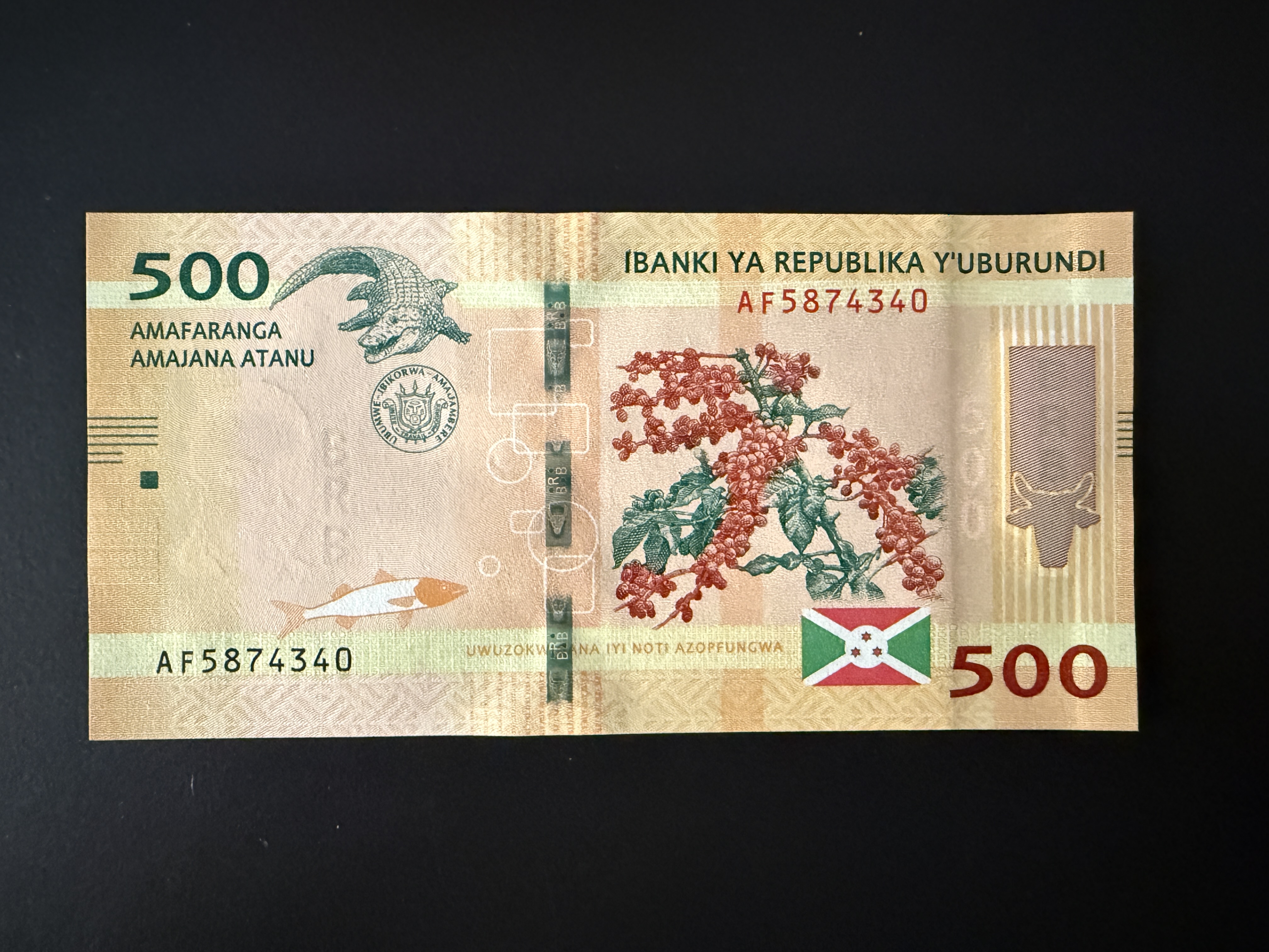 BURUNDI 500 Francs 4.7.2018 (2019) (P.50) UNC