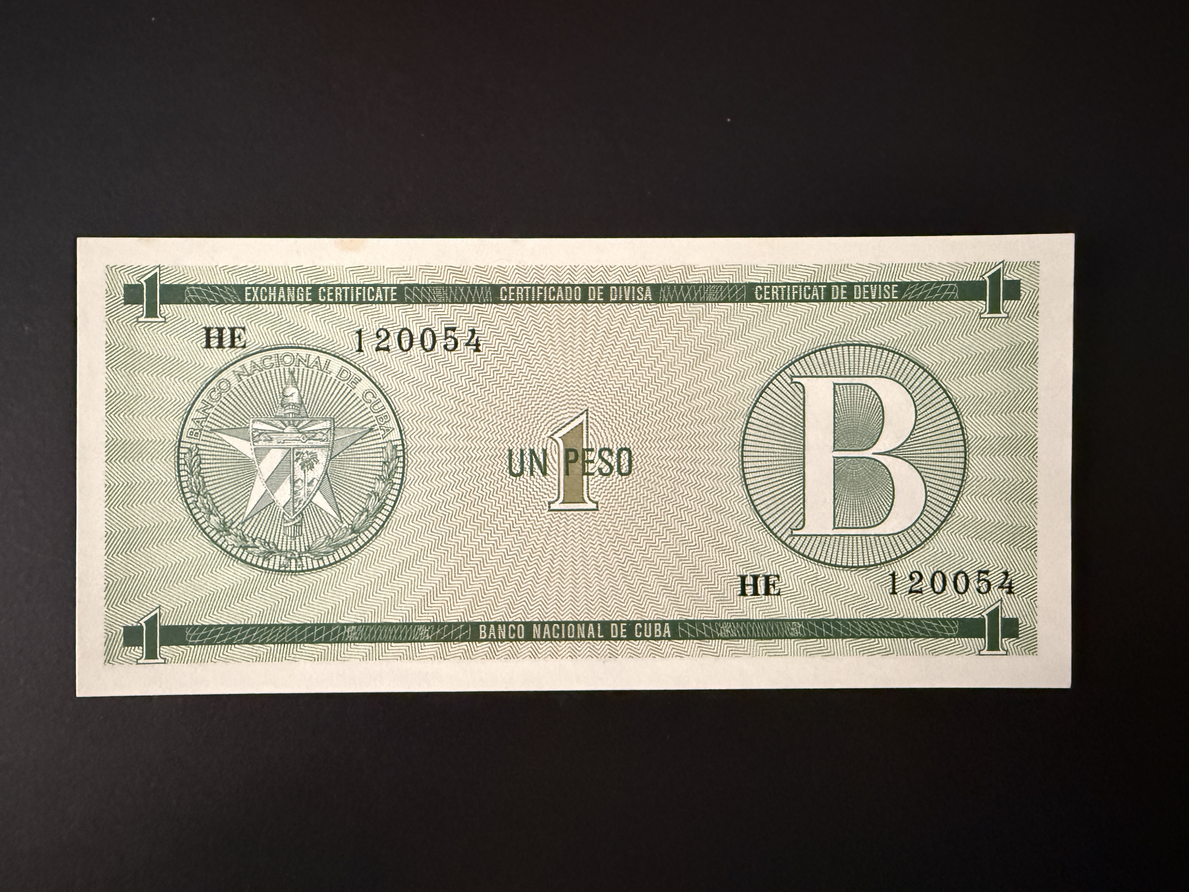 CUBA 1 Peso 1985 (P.FX6) UNC - 