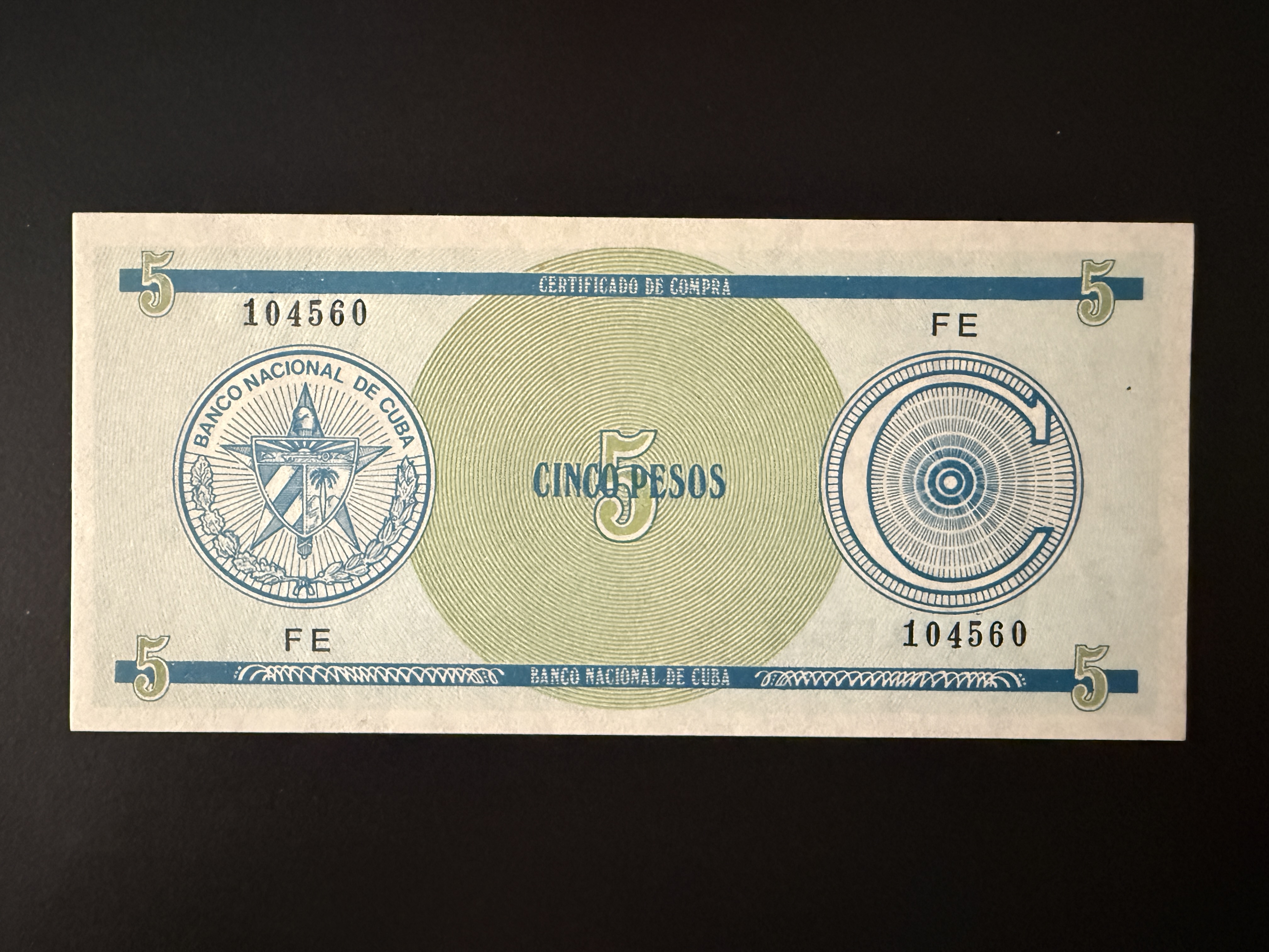 CUBA 5 Pesos 1985 (P.FX13) 