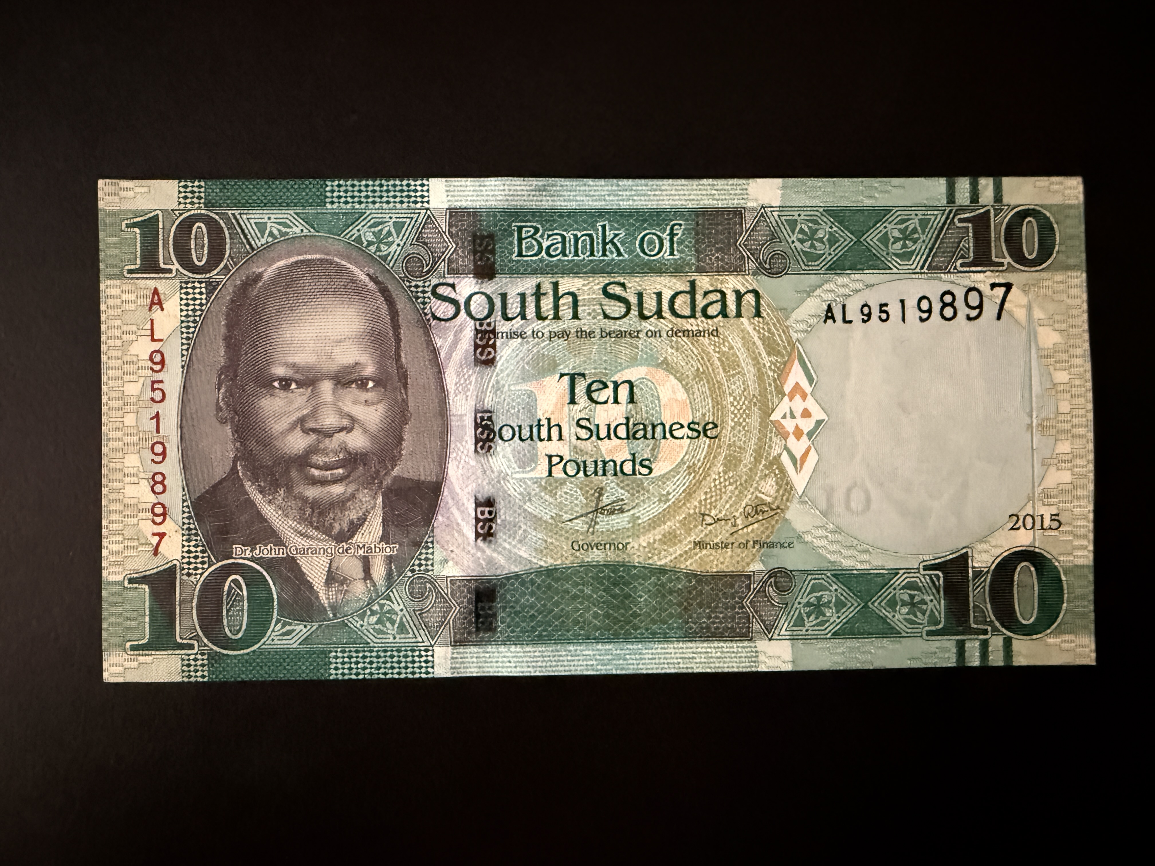 SOUTH SUDAN 10 Pounds 2015 (P.12) UNC