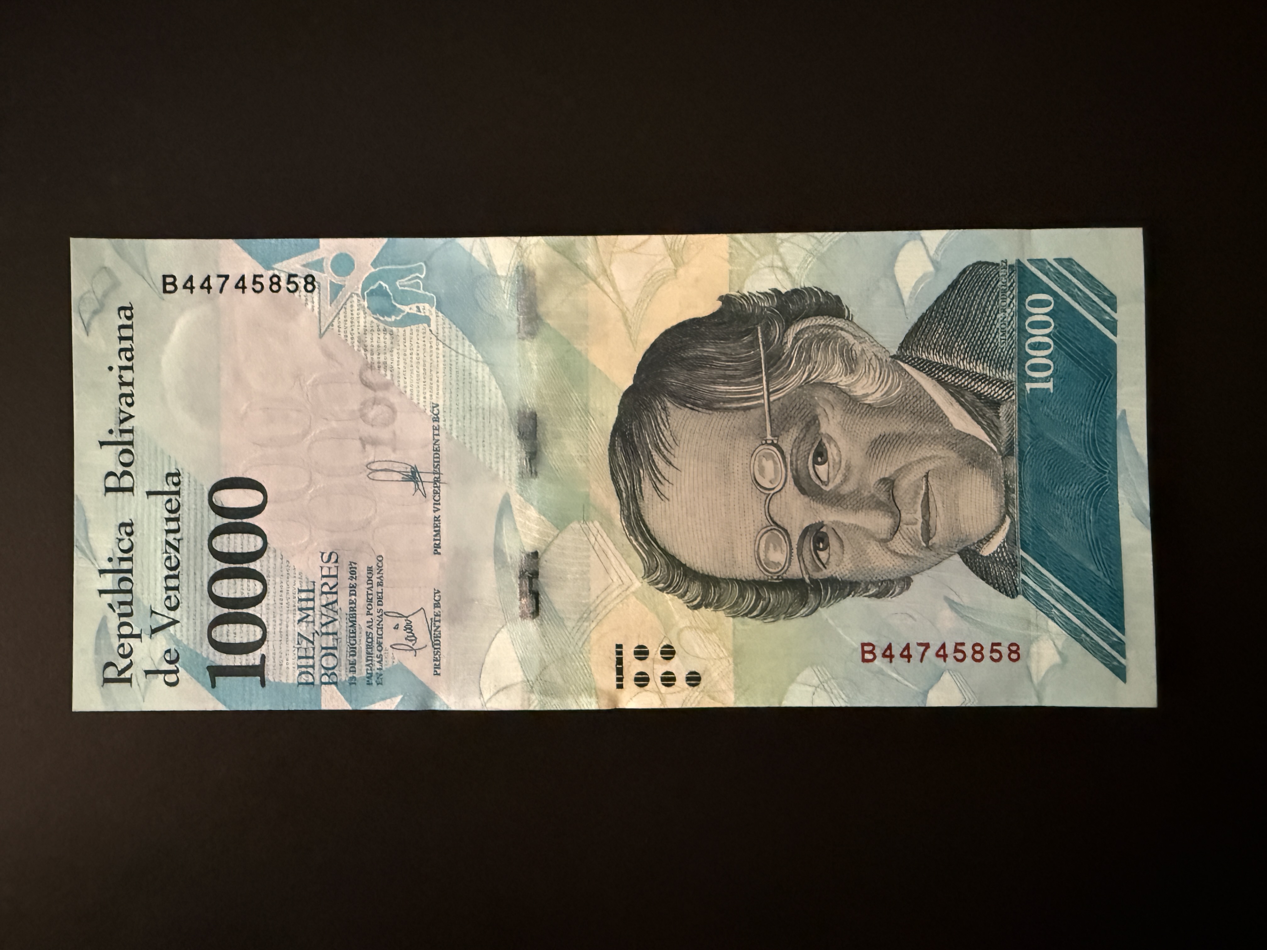 VENEZUELA 10000 Bolivares 13.12.2017 (P.98) UNC