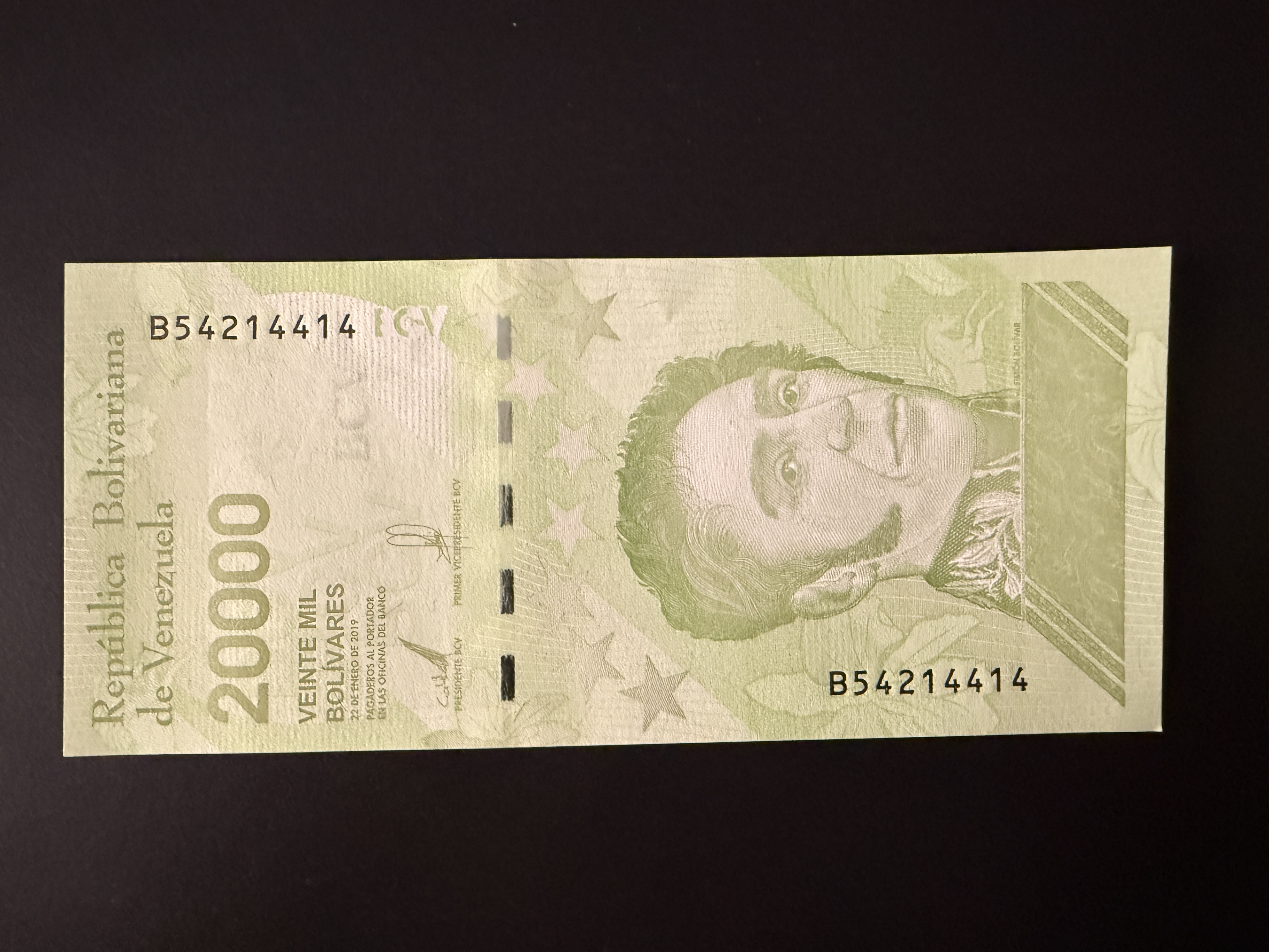 VENEZUELA 20000 Bolivares 22.1.2019 (2020) (P.110) UNC
