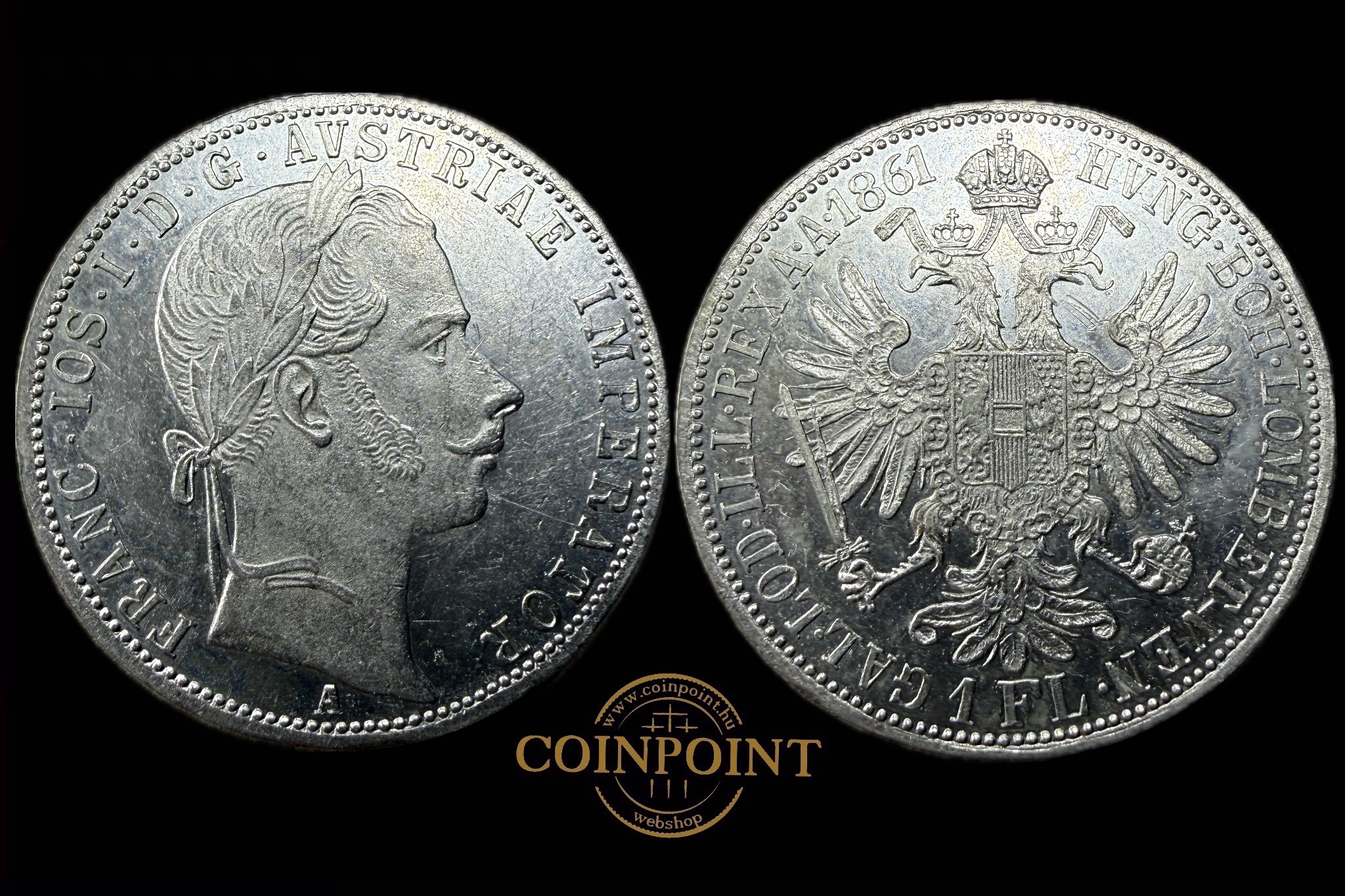 Ferenc József  1861A 1 Florin