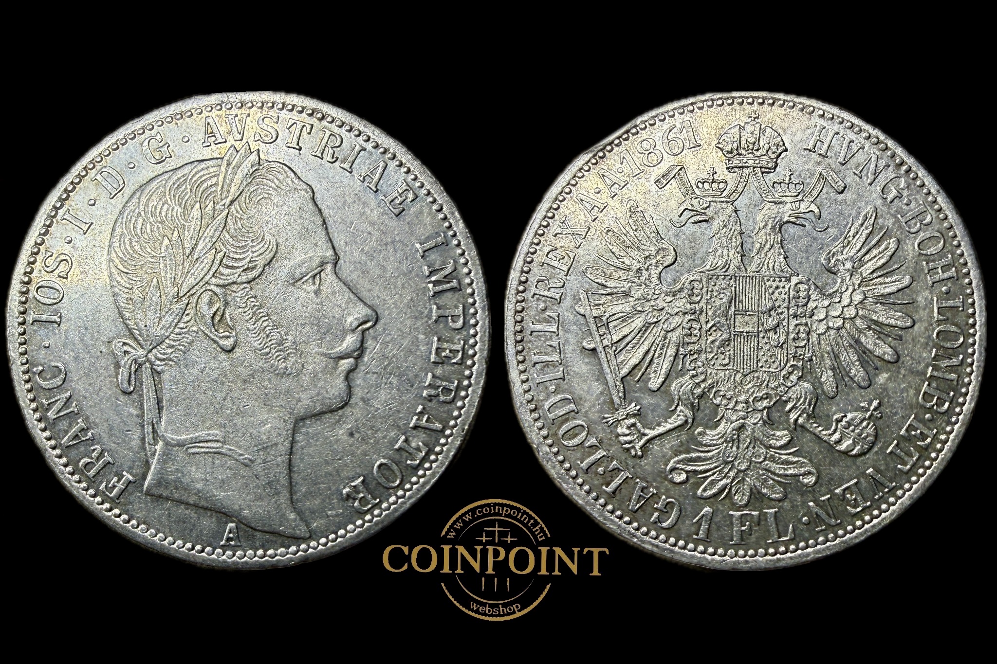 Ferenc József  1861A 1 Florin
