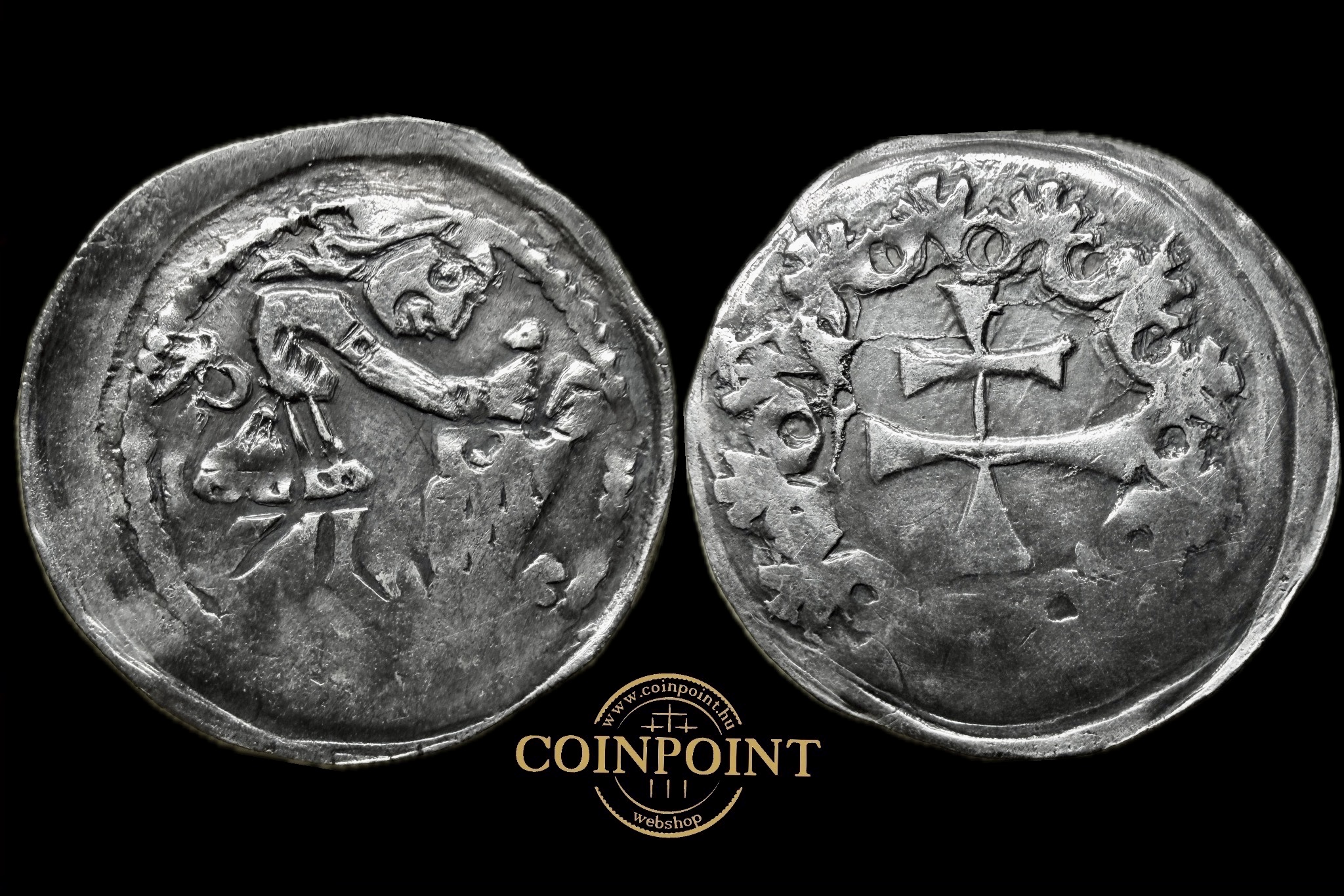 II.András Dénár ÉH-148 R! (1205-1235)O szigla