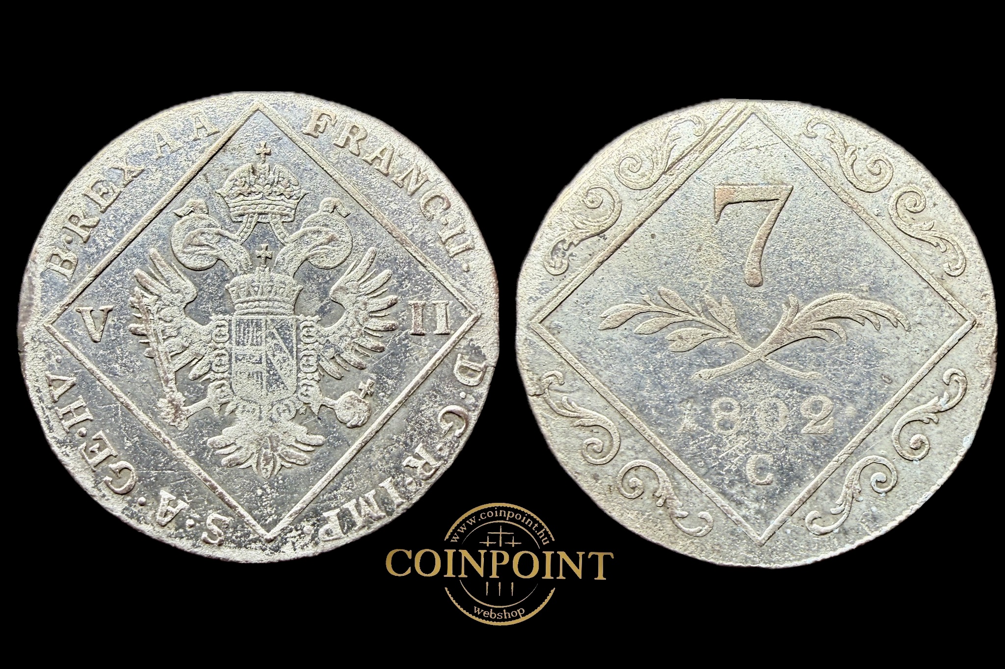 Ferenc 7 Krajcár 1802C Prága