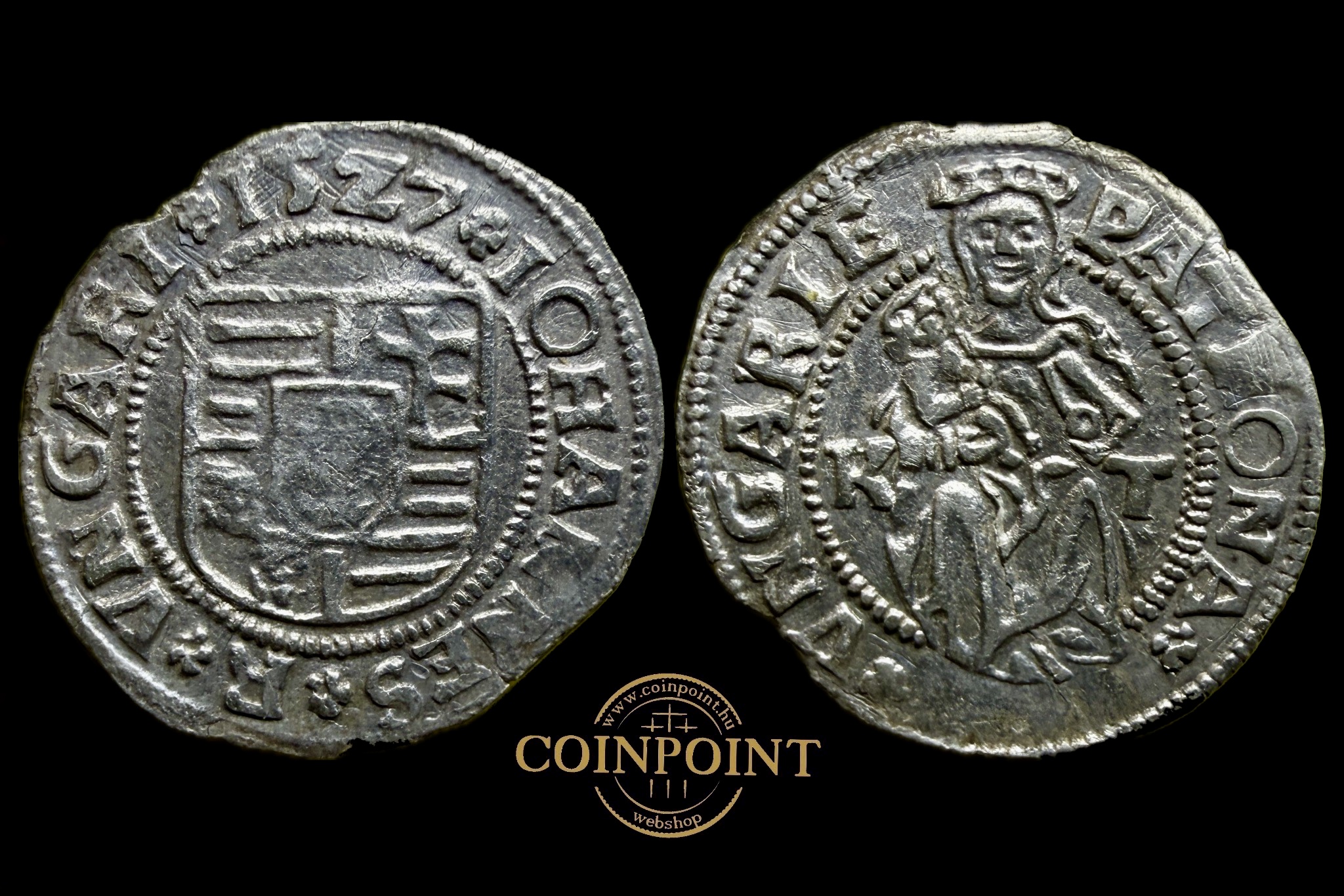 Szapolyai János Dénár 1527 K-T ÉH-699