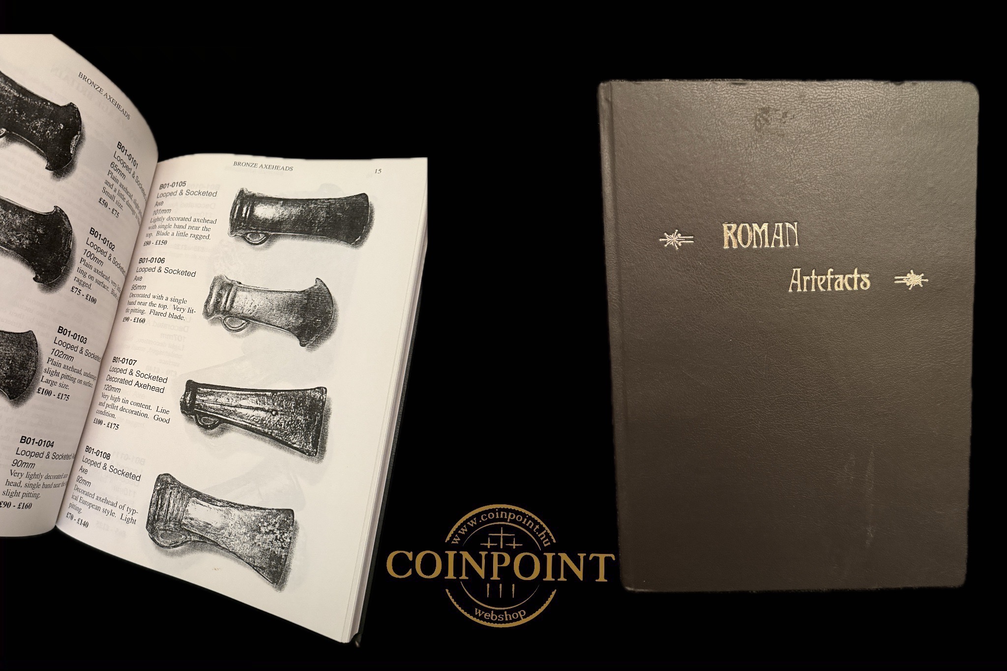 Roman Artefacts ( Római tárgyak, fekete-fehér másolat) 