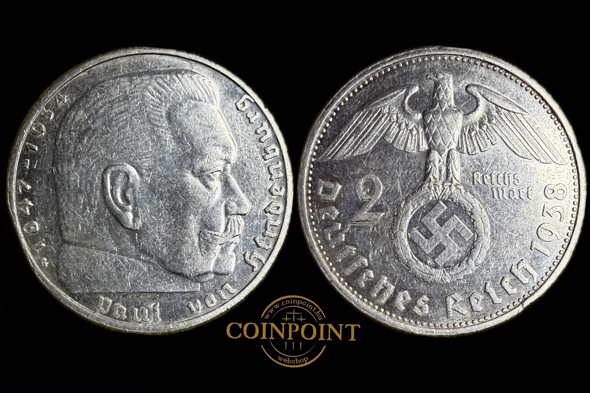Reichsmark 2 Márka 1938 G