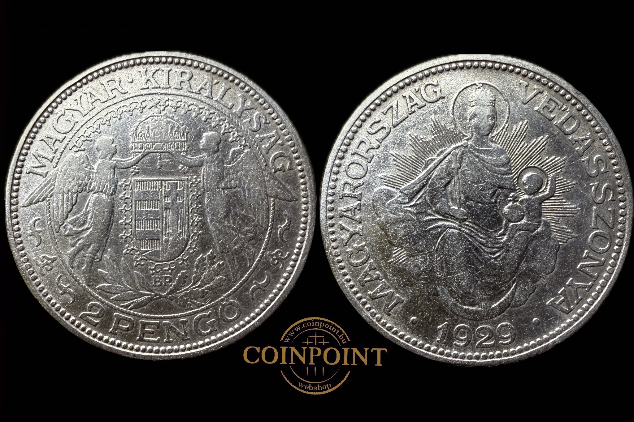 Magyar Királyság (1929) 2 Pengő Adamo P7  