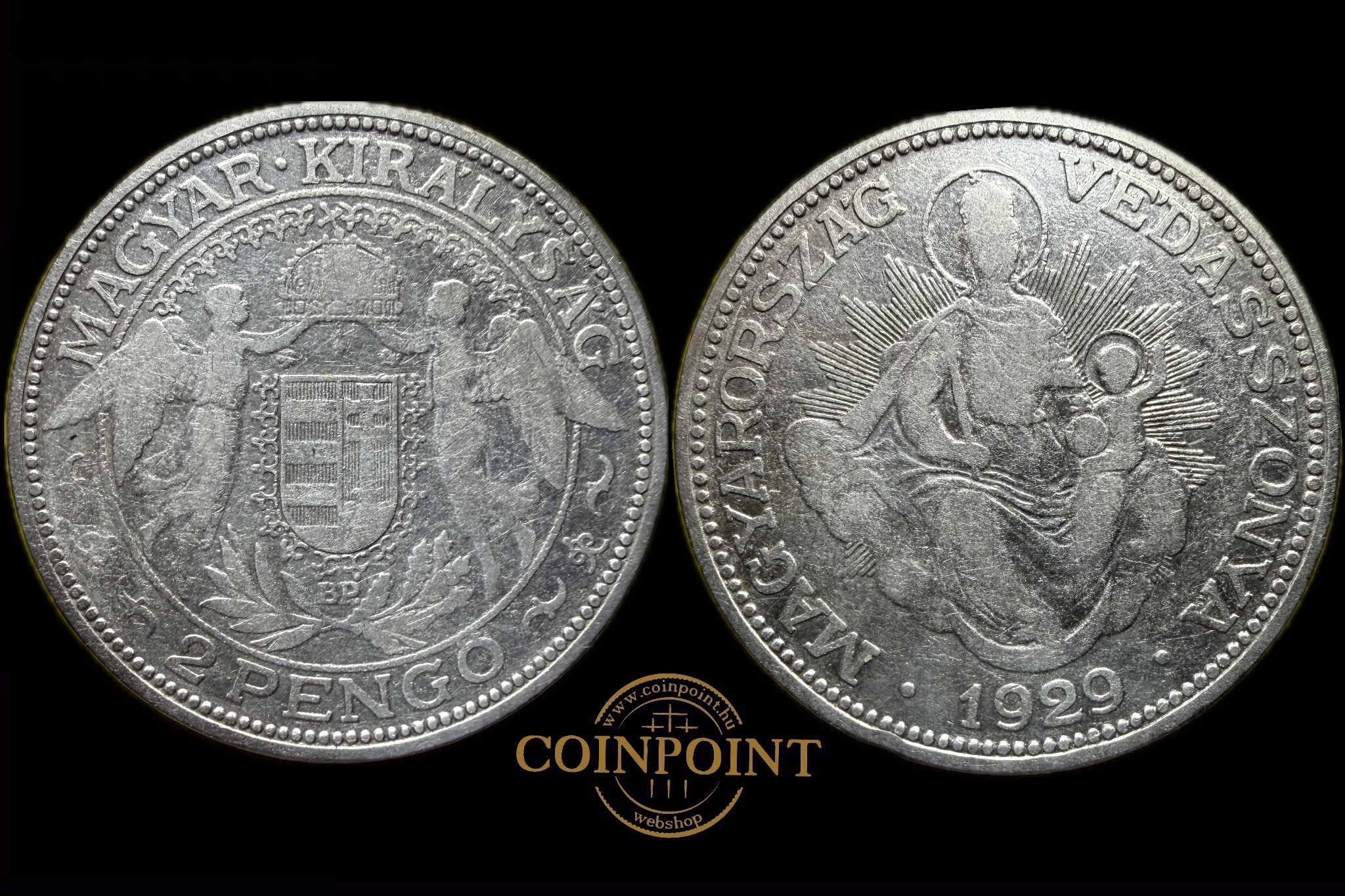 Magyar Királyság (1938) 2 Pengő Adamo P7  