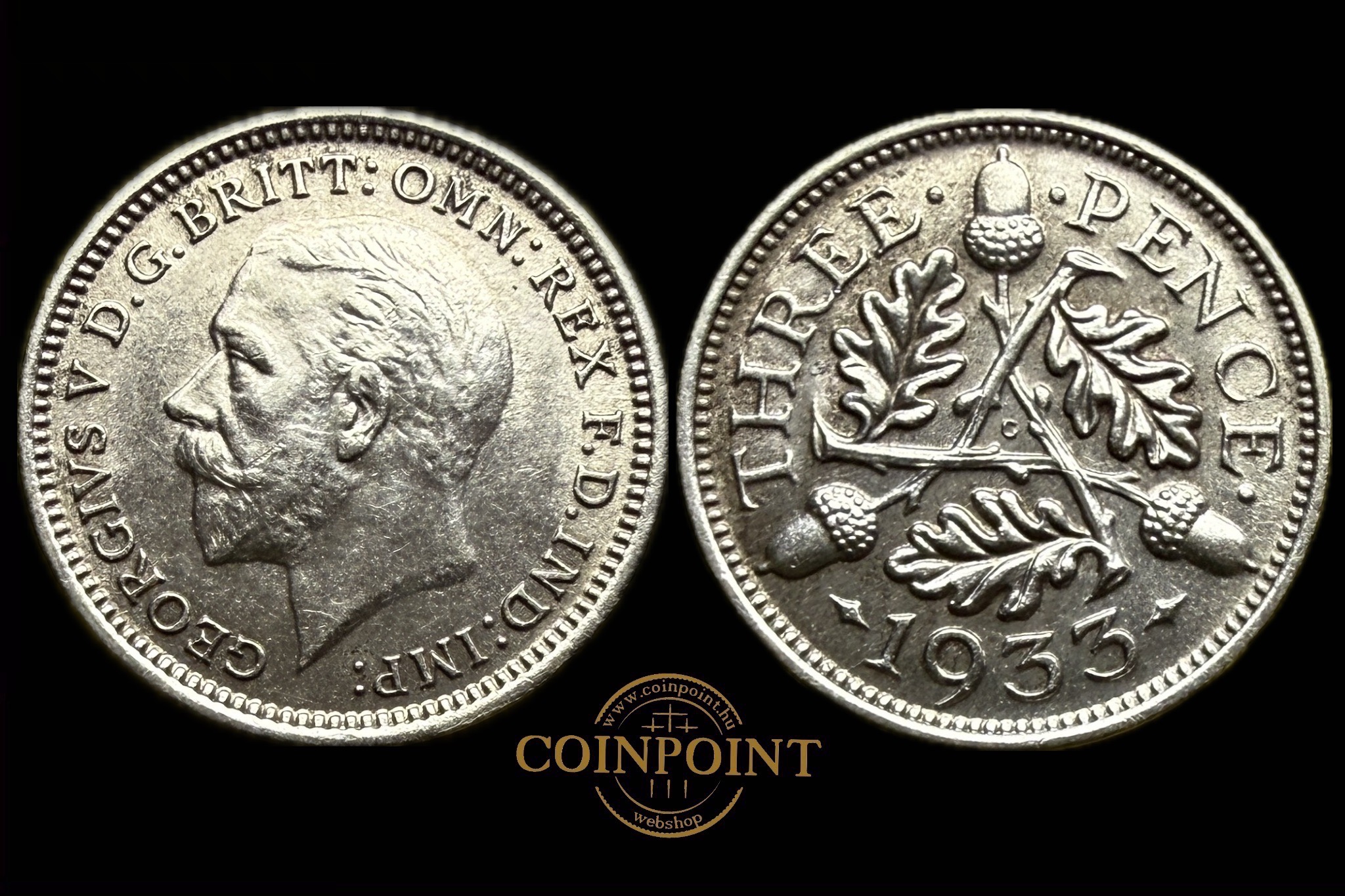 V.Georg 3 Penny ezüst (Anglia 1933) KM831
