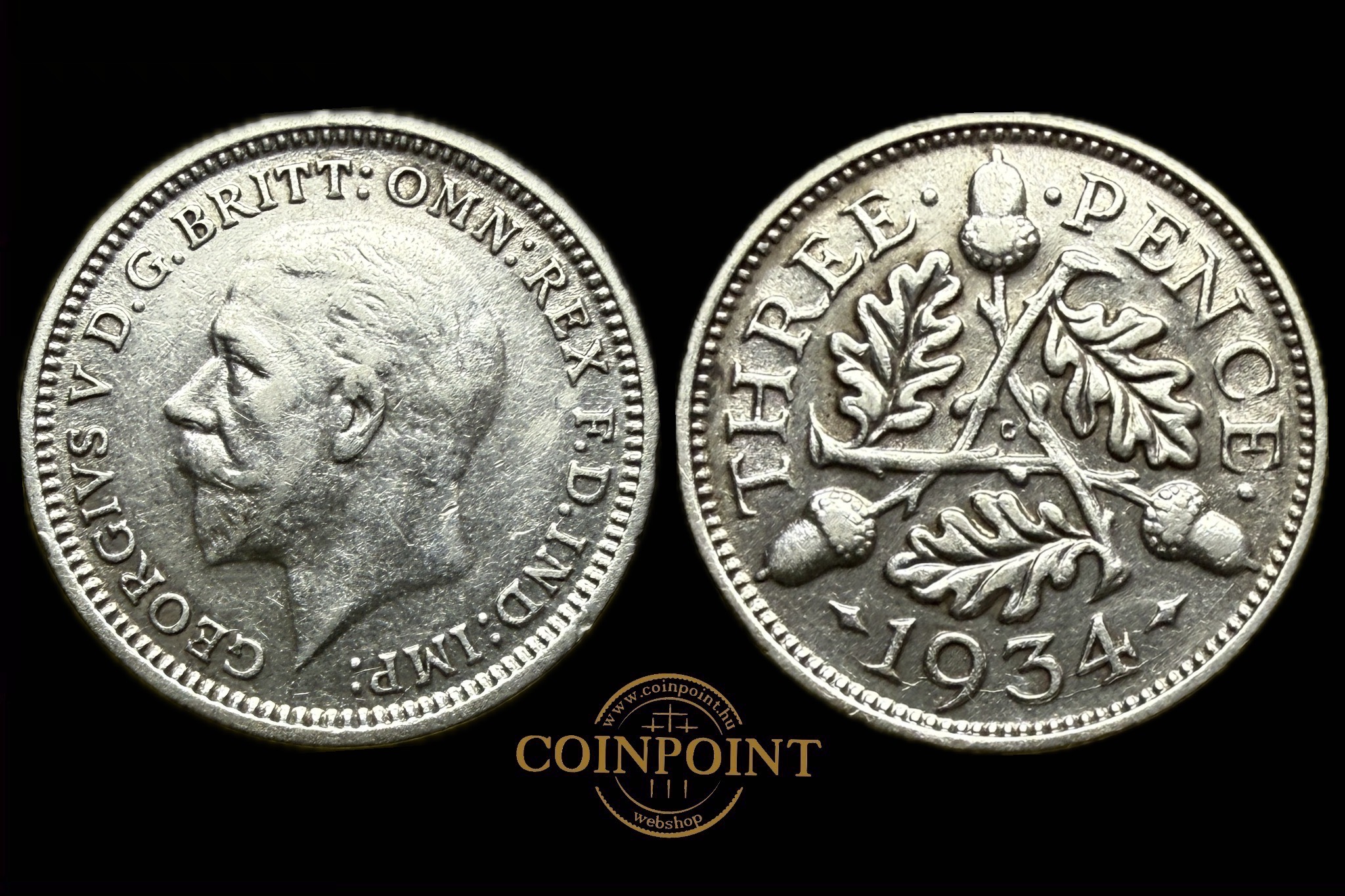 V.Georg 3 Penny ezüst (Anglia 1934) KM831