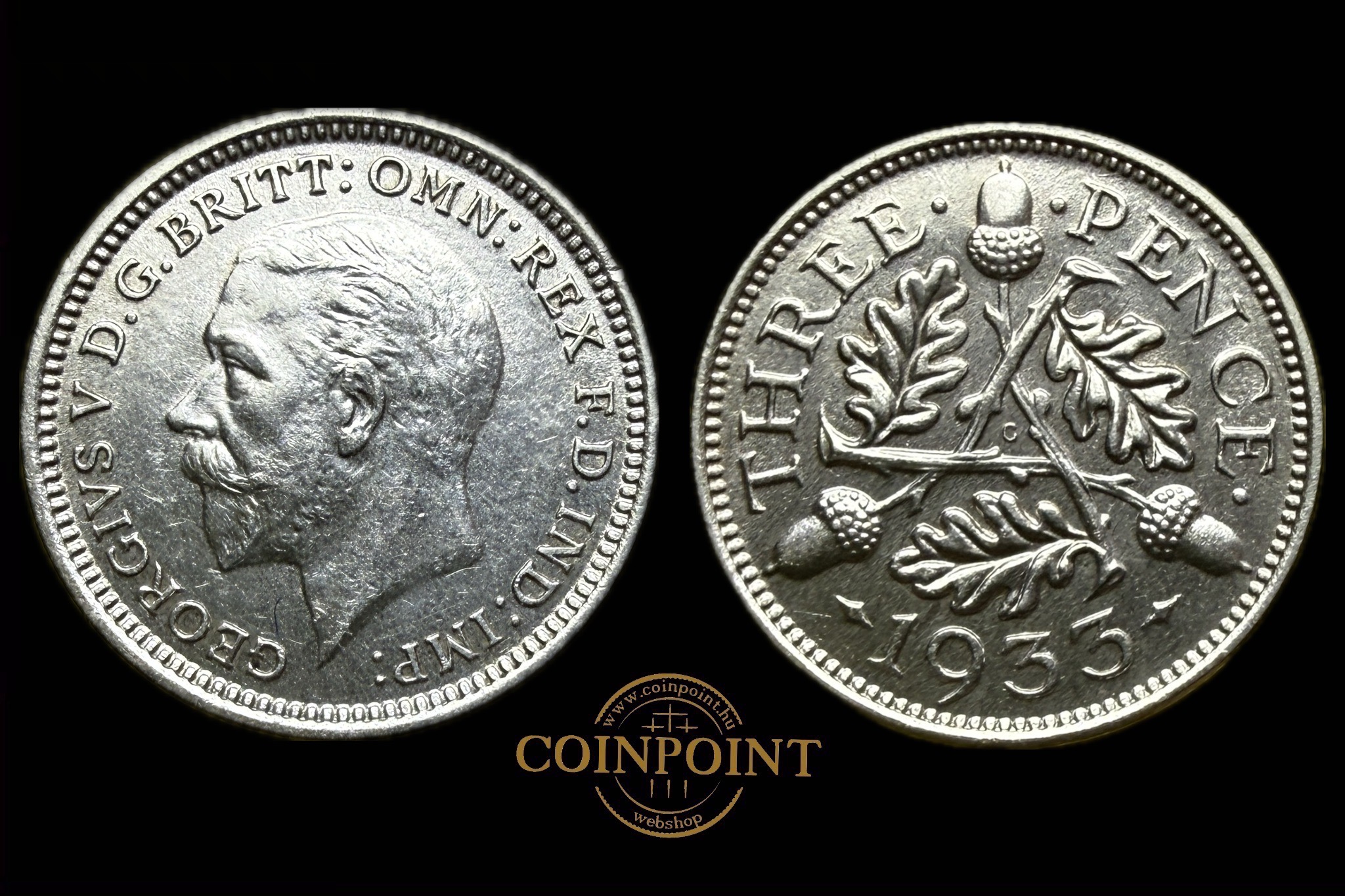 V.Georg 3 Penny ezüst (Anglia 1933) KM831