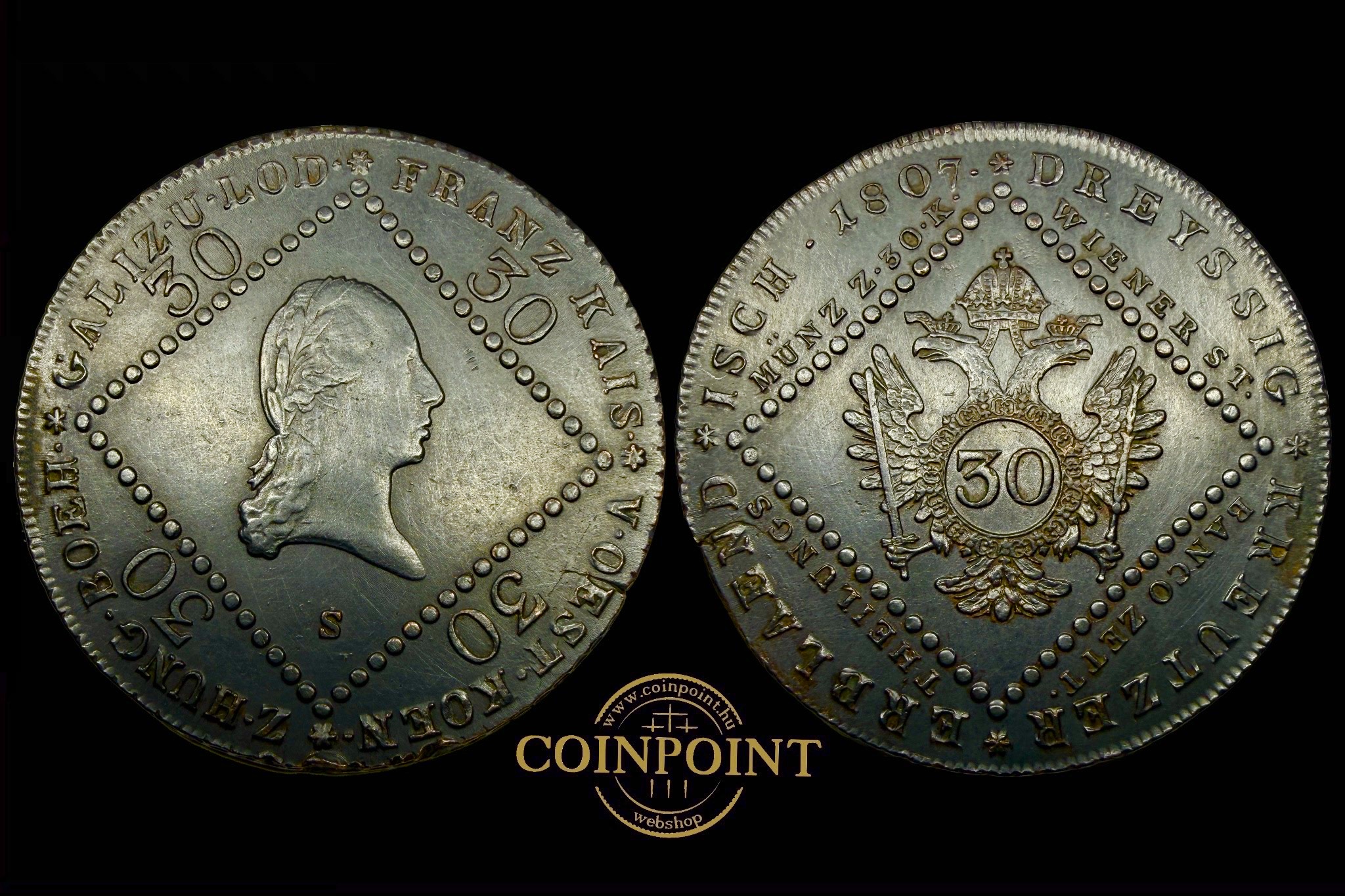 Ferenc 30 Krajcár (1807) S Adamo C7