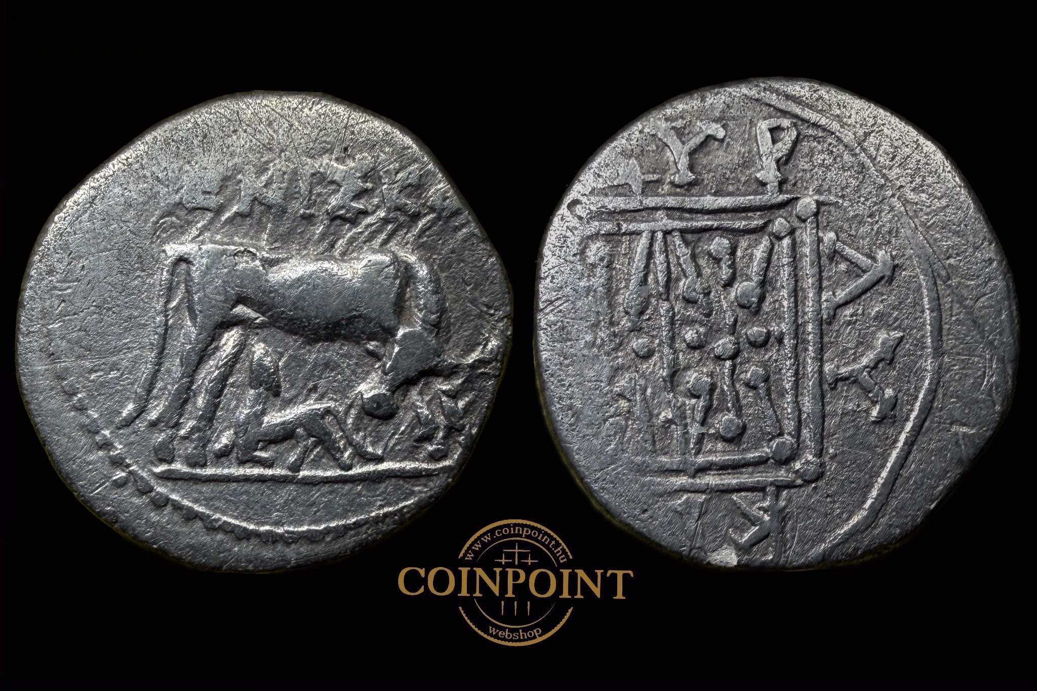 Illyria Dyrrhachion drachma (i.e.275-248) MENIΣKOΣ SNG Cop 467