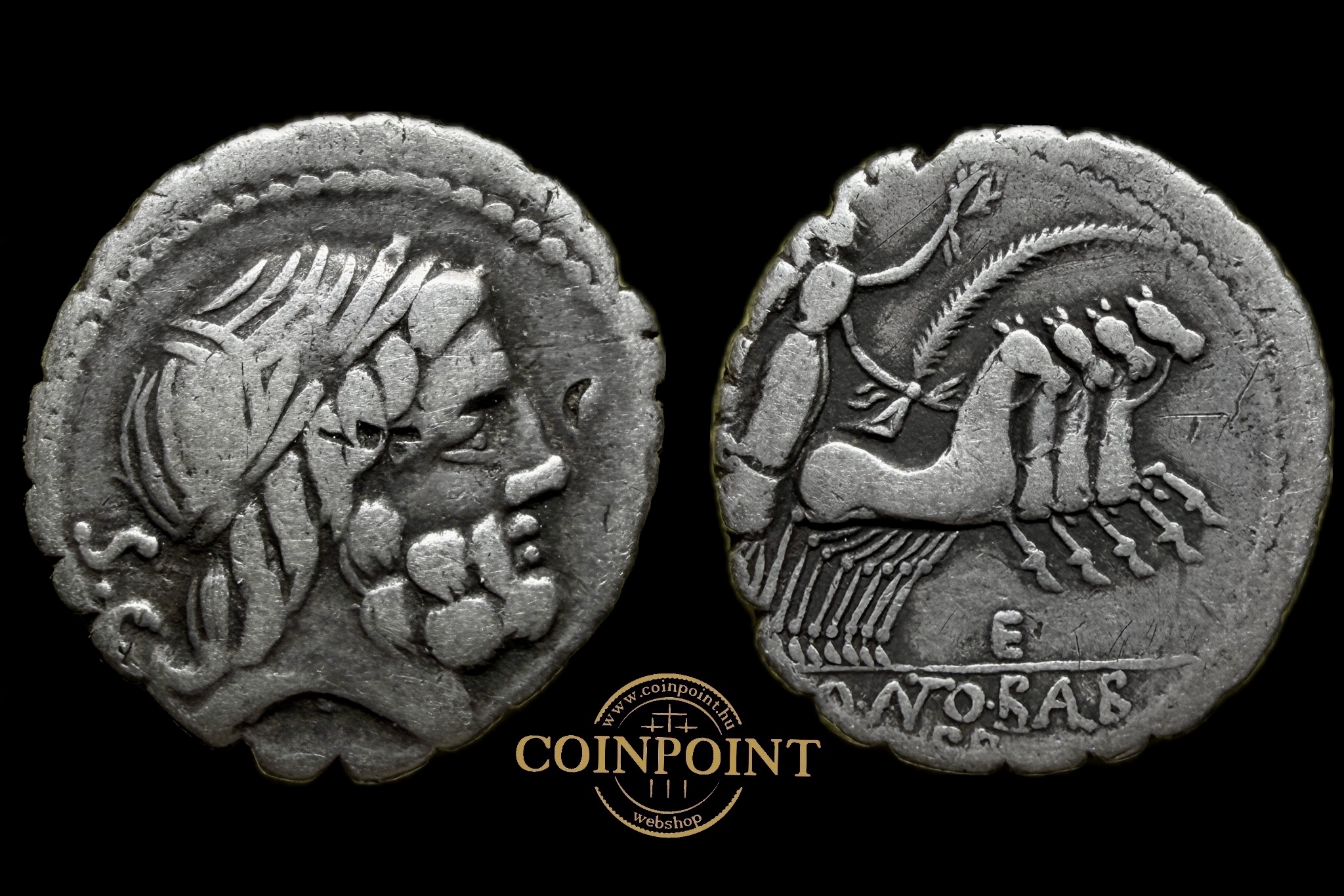 Q.Antonius Balbus (i.e.83-82) Róma fogazott Dénár