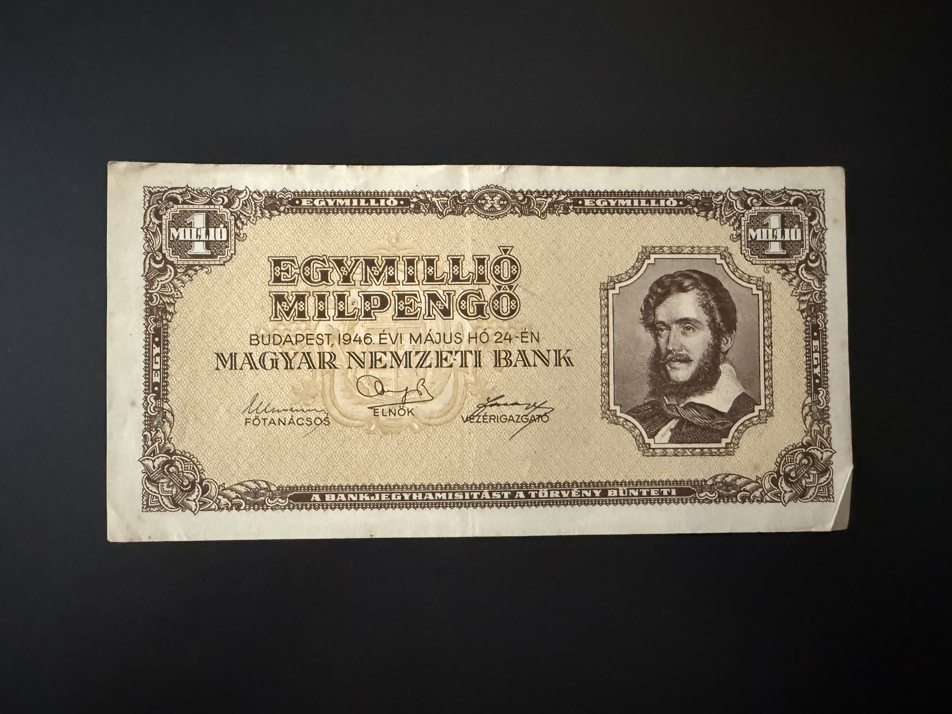 Egymillió Milpengő (1946) Adamo P31 VF