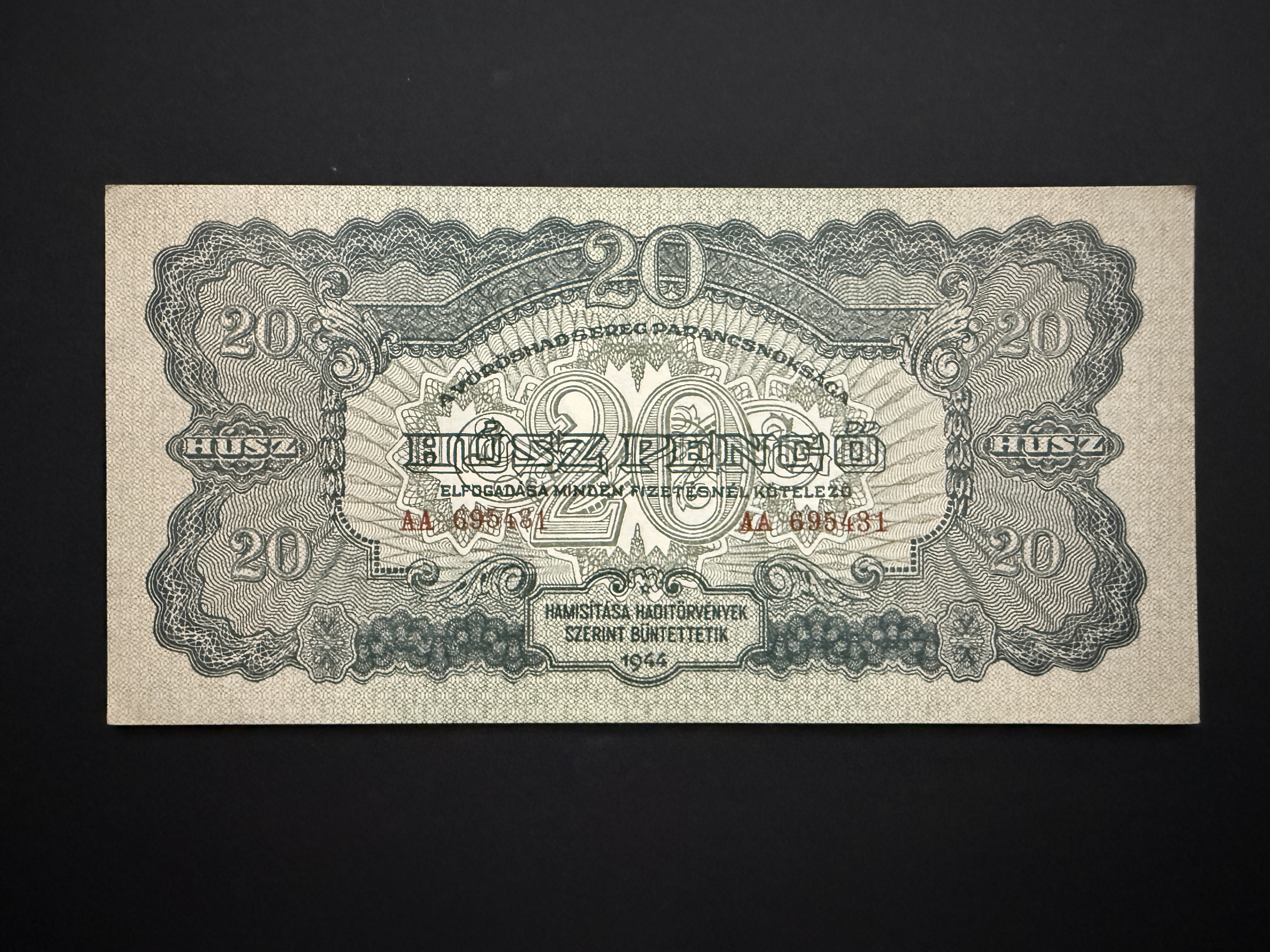 20 Pengő Vöröshadsereg (1944) Adamo P45 aUNC