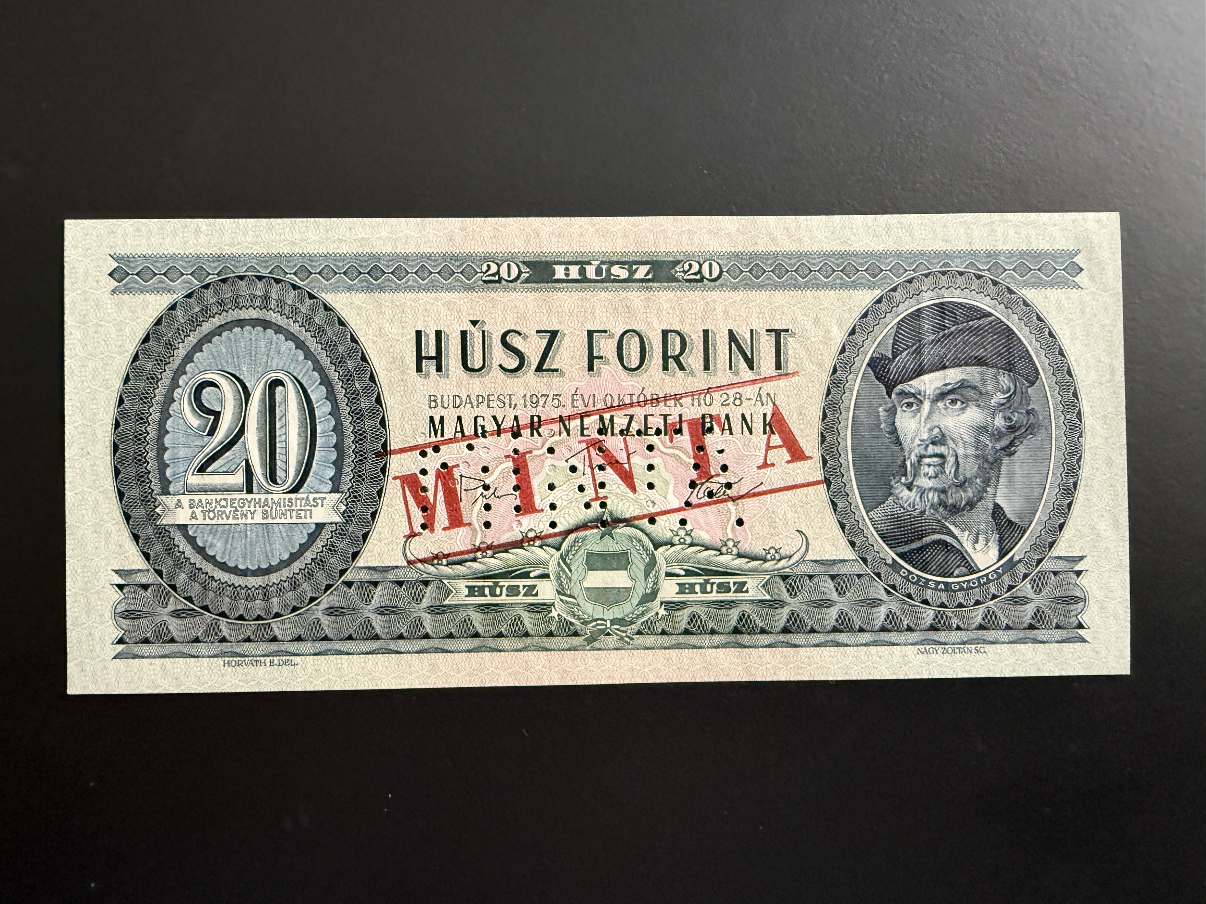 20 Forint 00545 C(1975) MINTA Adamo F16Ma UNC