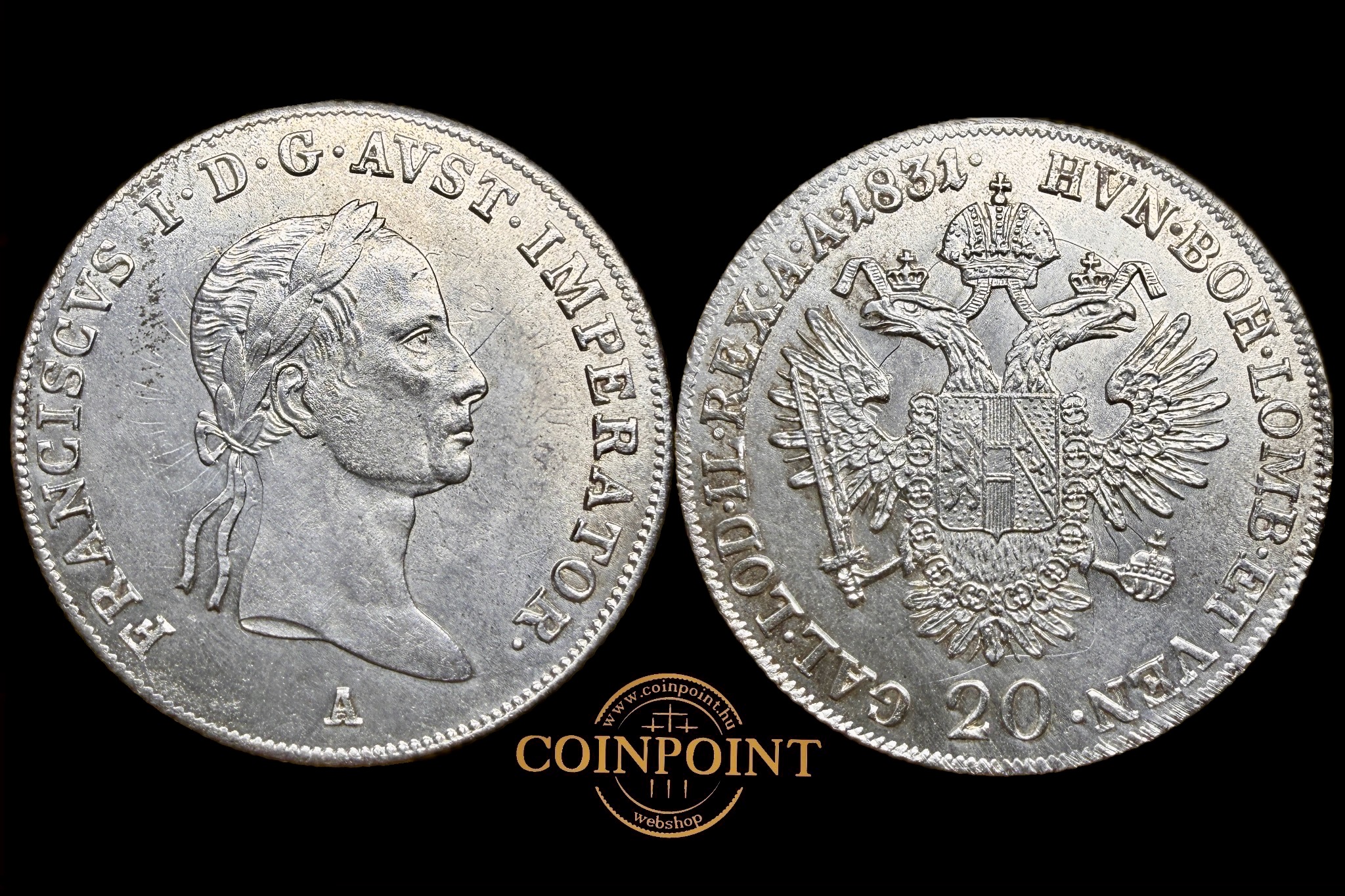 Ferenc 20 Krajcár (1831)A aUNC