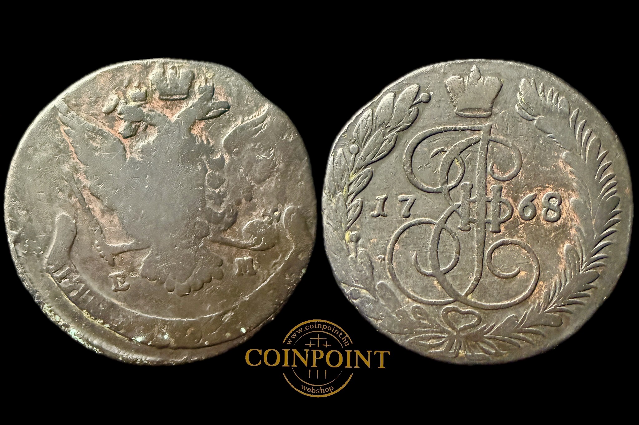 5 Kopek II.(Nagy) Katalin Oroszország (1762-1796) 1768 EM 