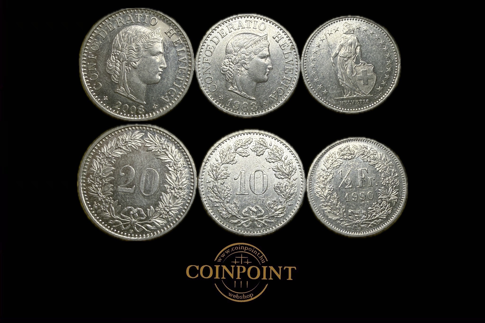 Lot Svájc Rappen 3db