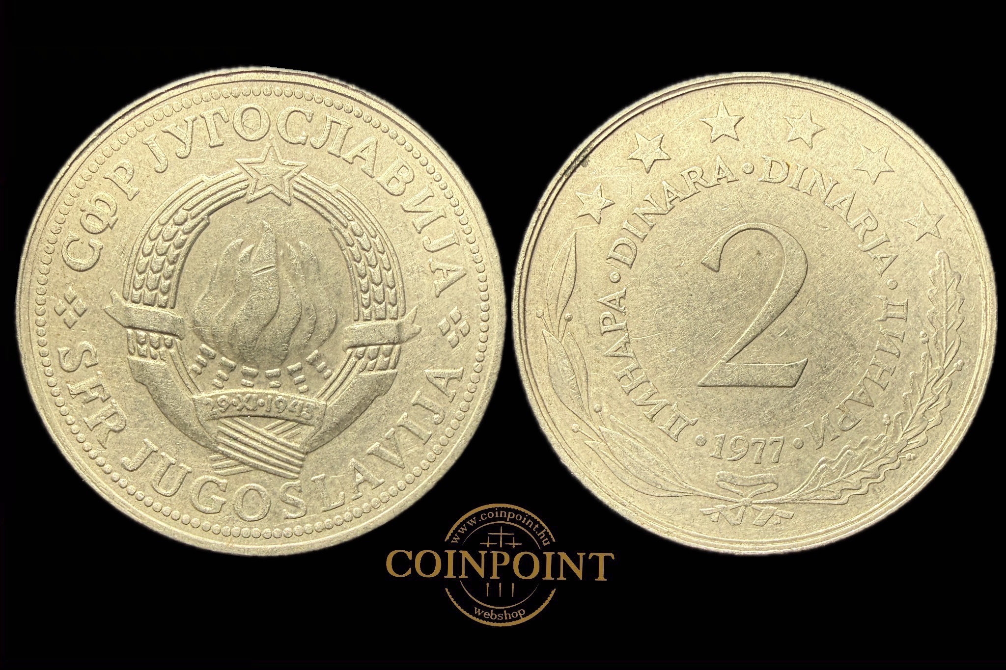 Jugoszlávia 2 Dinár 1977 KM57