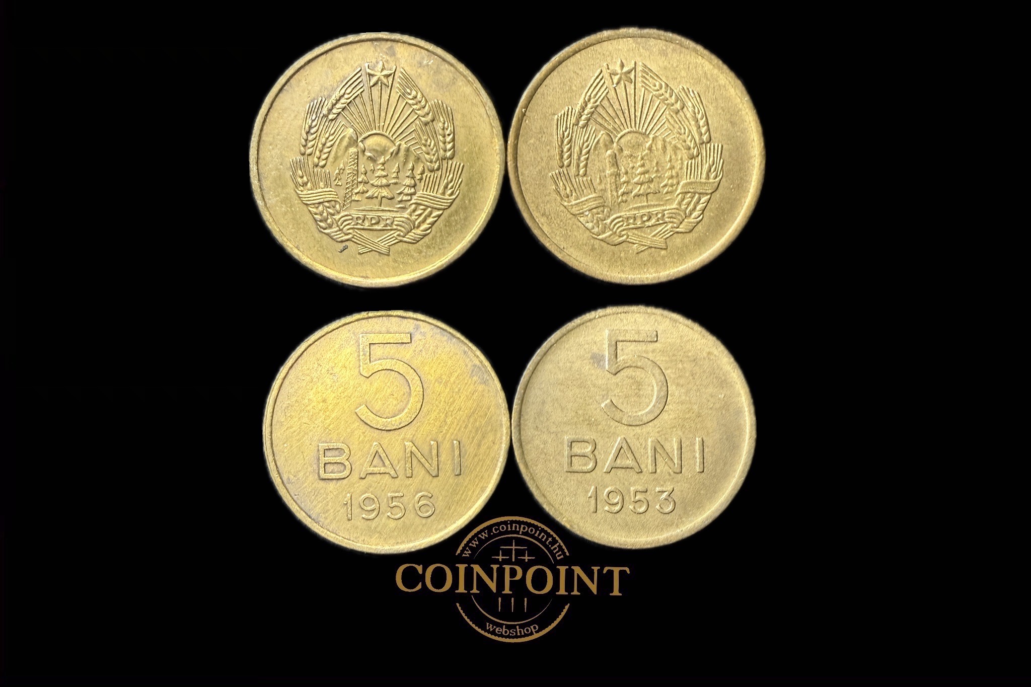 Romania Lot 5 Bani 2db (1953,56)