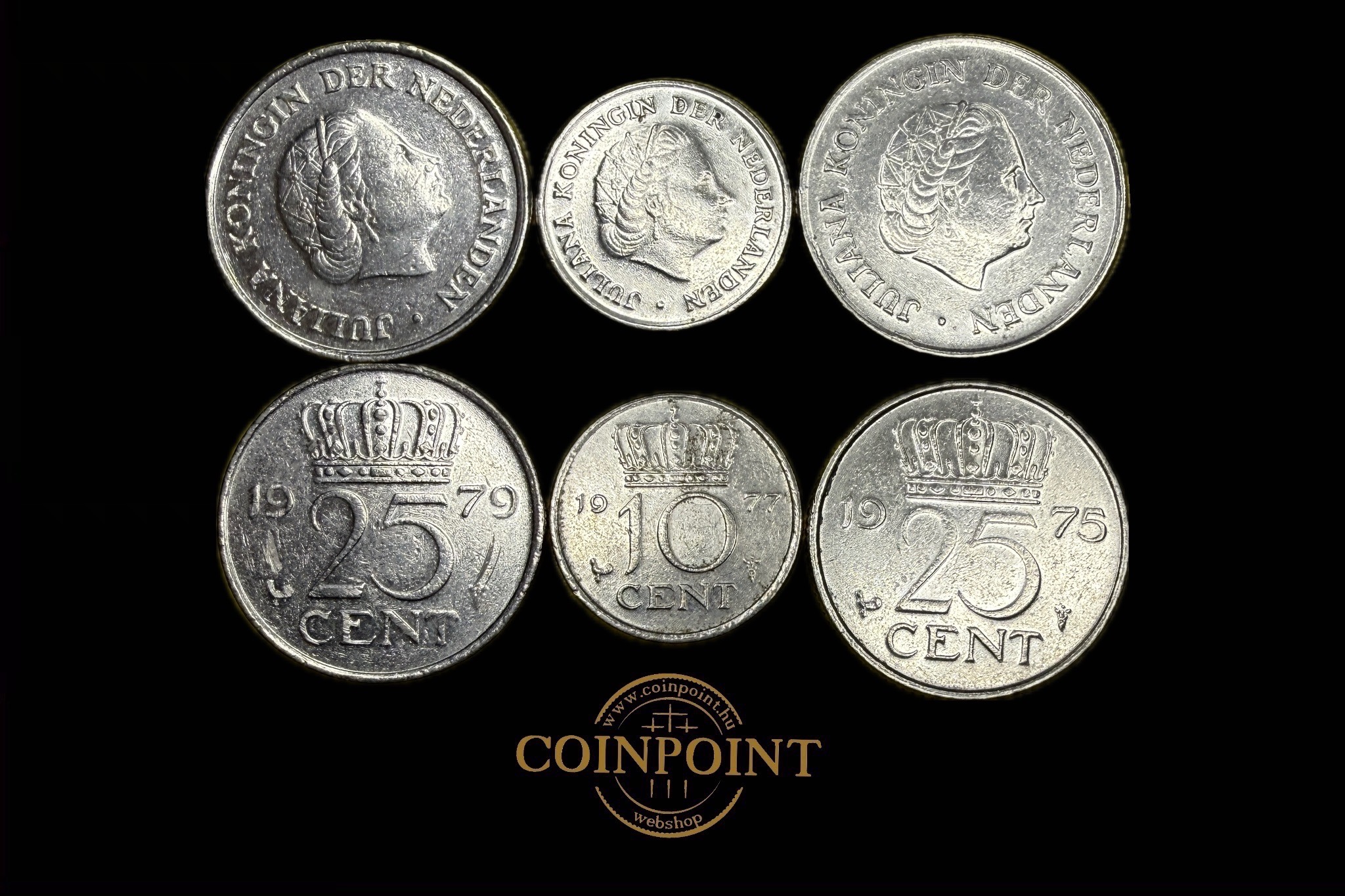 Hollandia Lot Cent 3db (1975,77,79) 