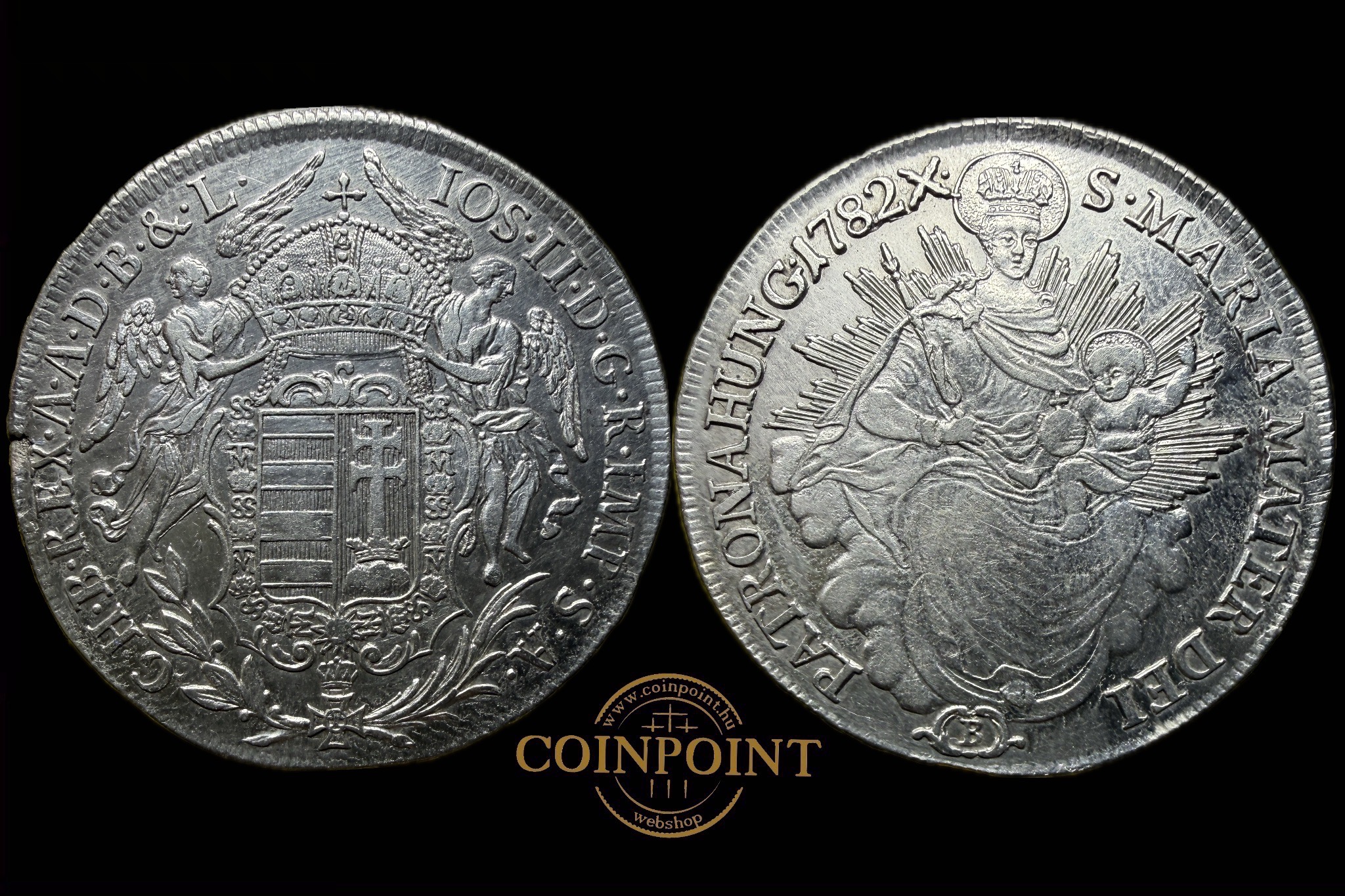 II. József 1/2 Tallér (1782)B ÉH-1323