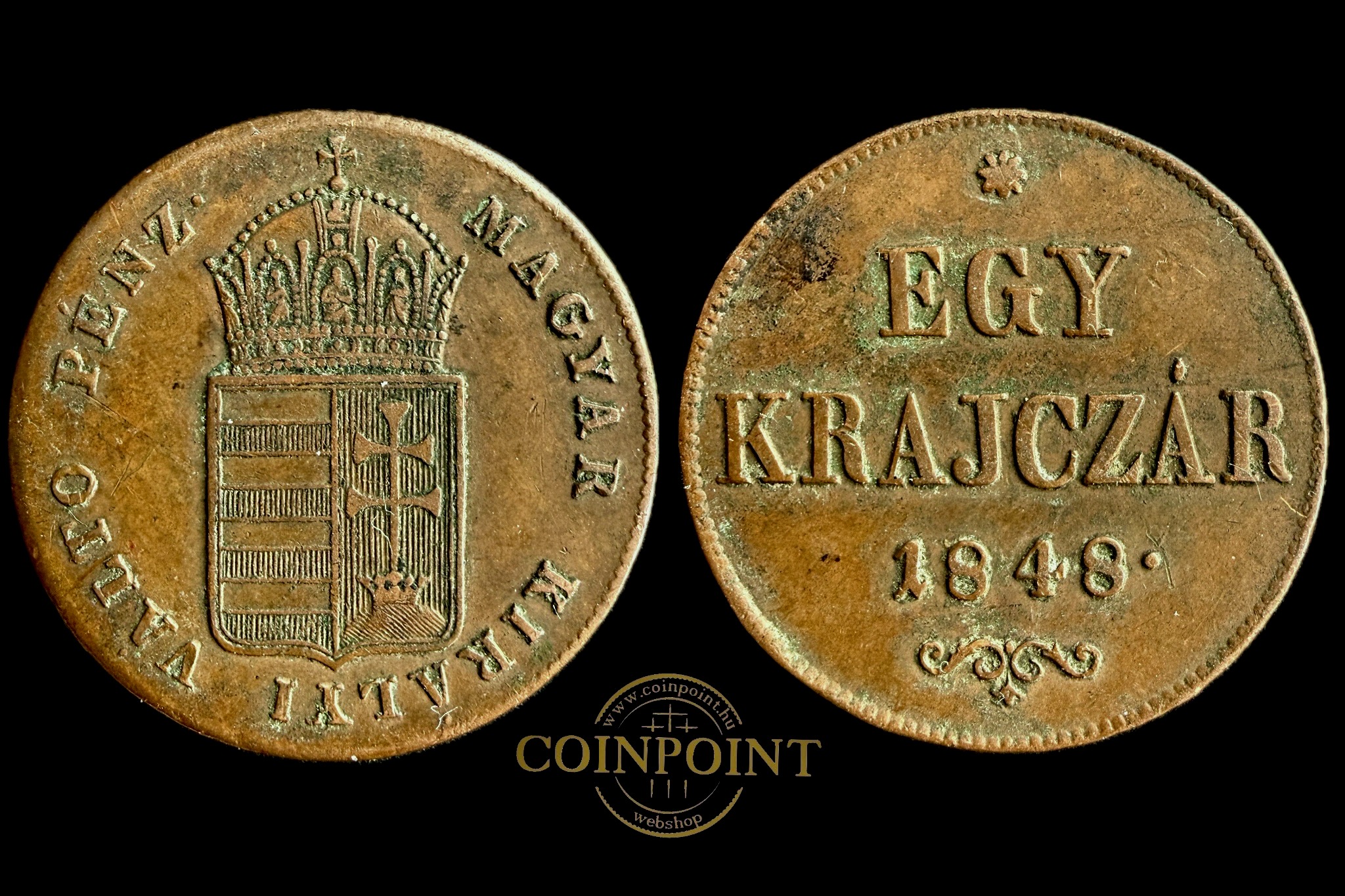 Szabadságharc 1 Krajcár (1848) Adamo B1