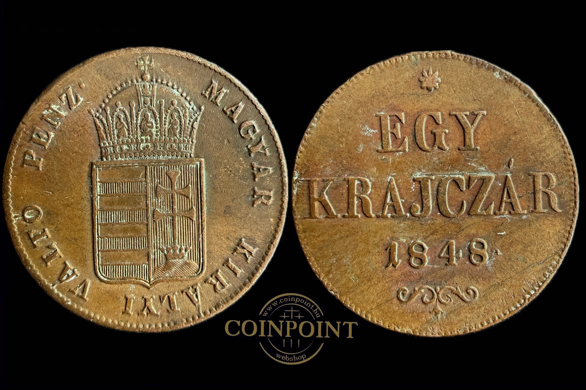 Szabadságharc 1 Krajcár (1848) Adamo B1