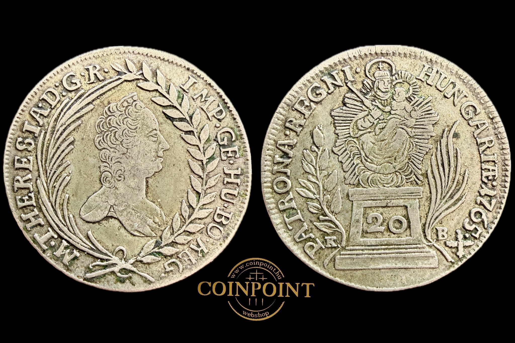 Mária Terézia 20 Krajcár (1765) KB ÉH-1240a