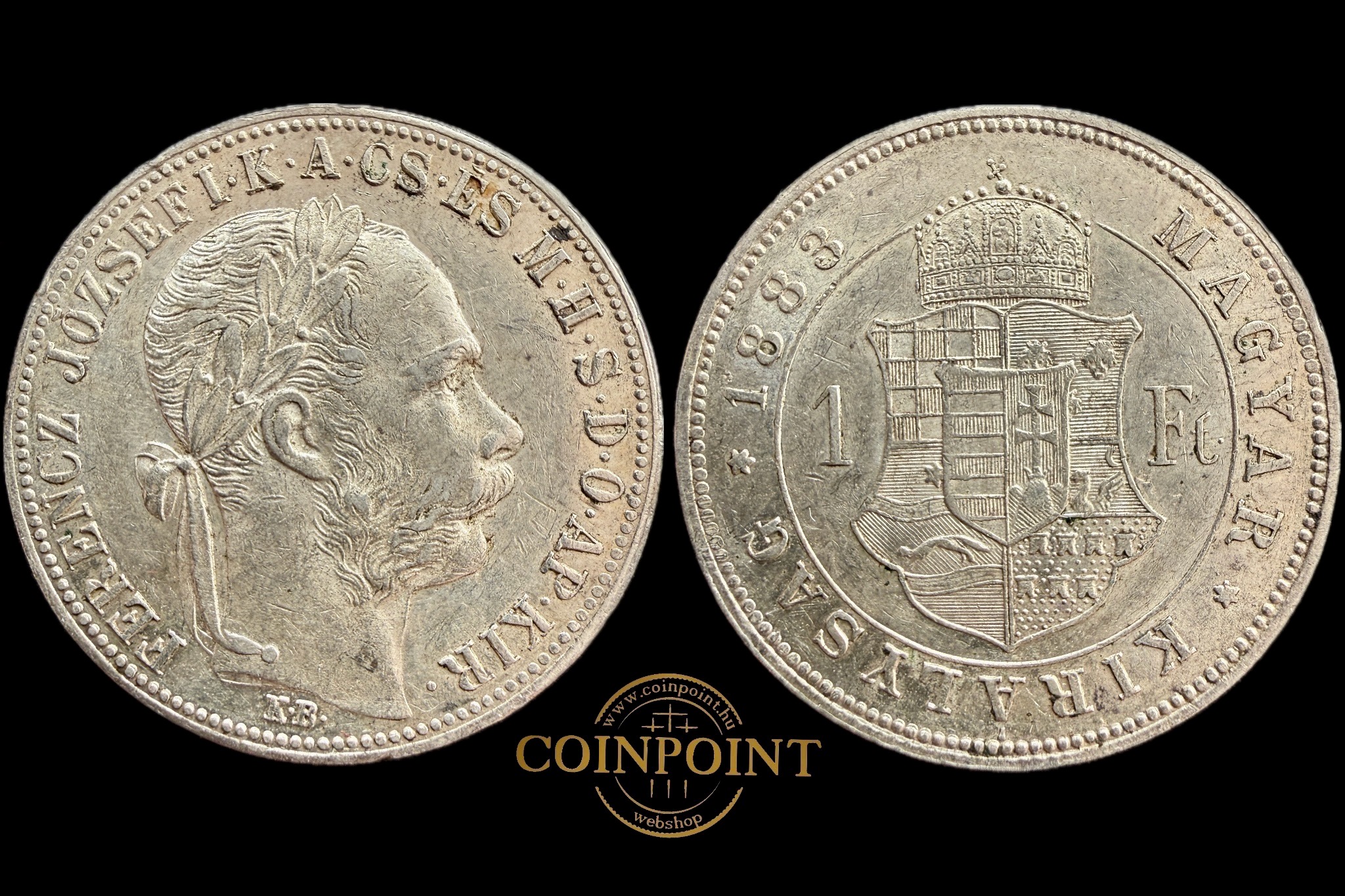 Ferenc József 1 Forint (1883)K-B Adamo M15