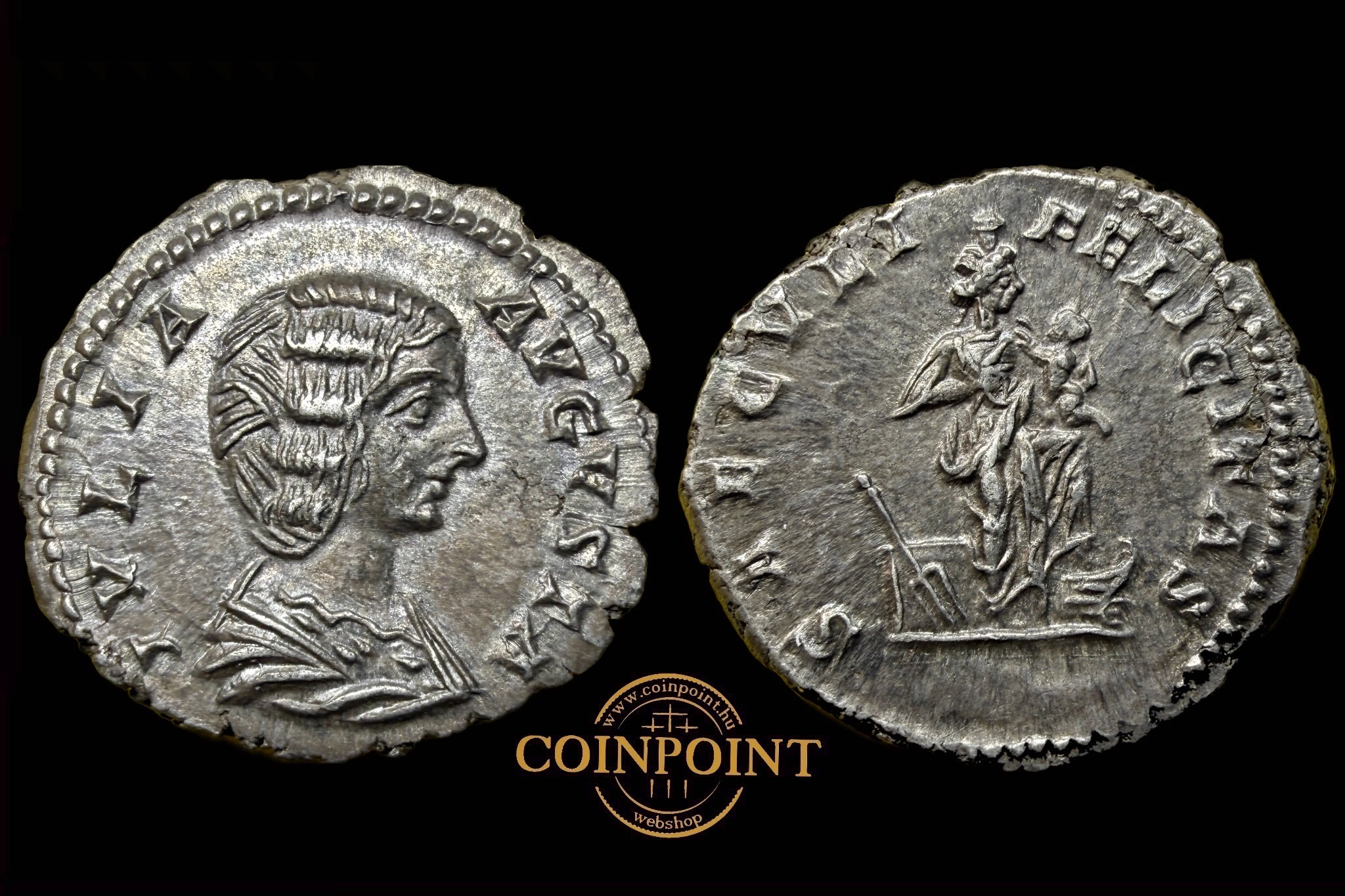 Julia Domna Dénár (+217) Róma RIC 577