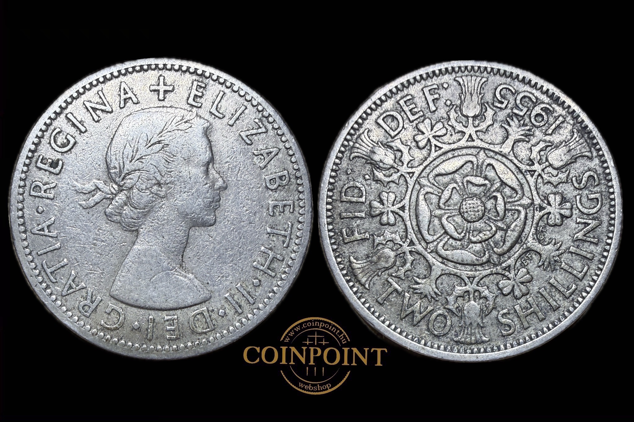 Anglia II.Erzsébet 2 Shillings 1955