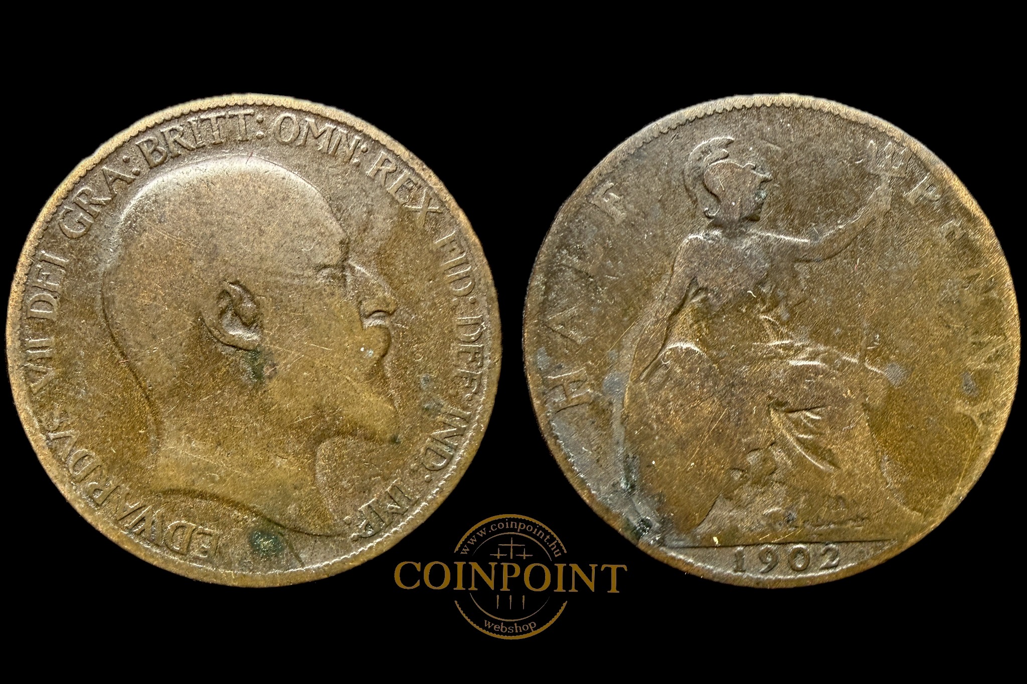 Anglia VII. Edvards 1 Penny 1902