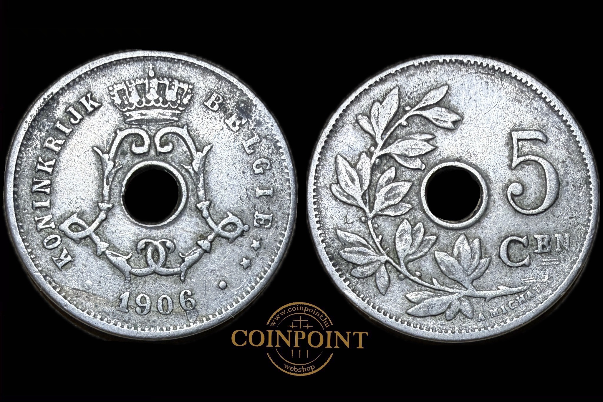 Belga II.Leopold 5 Centimes 1906