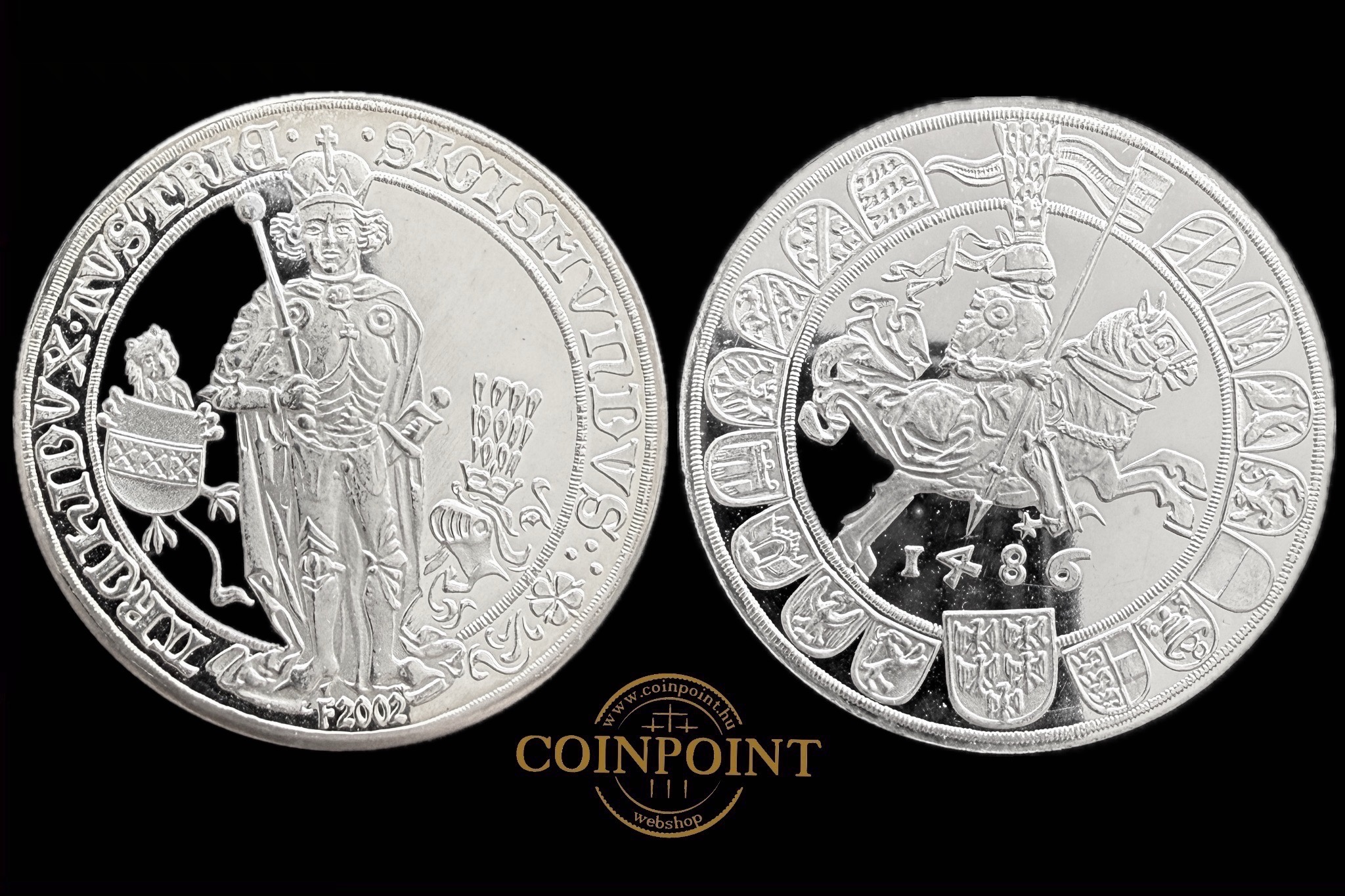 Österreich Hall in Tirol ezüst 1986 Proof (925”)Guldiner 1486 UNC