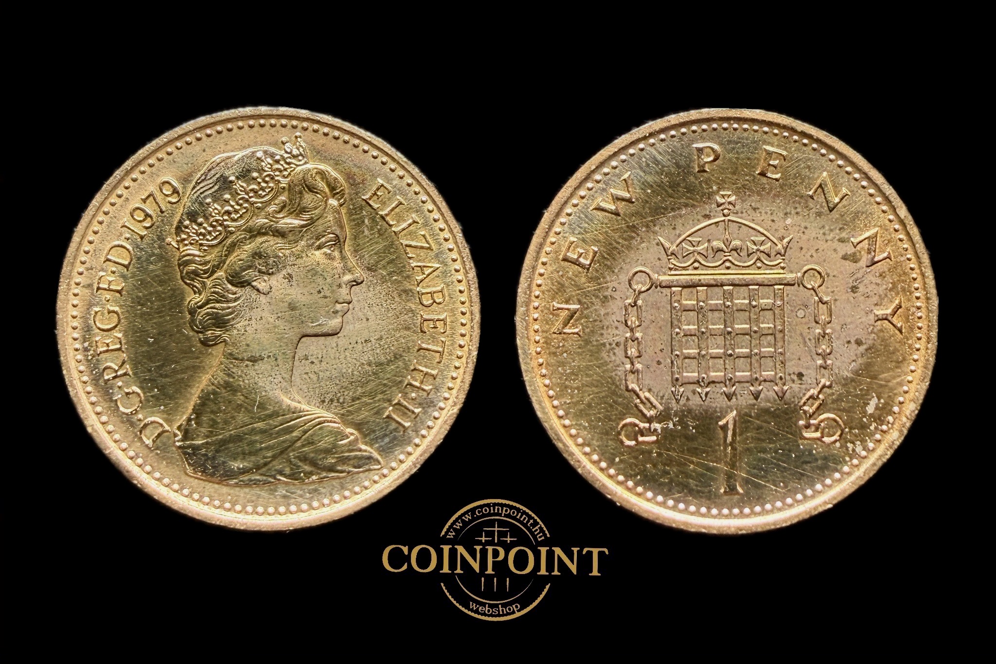 Anglia II.Erzsébet 1 New Penny 1979