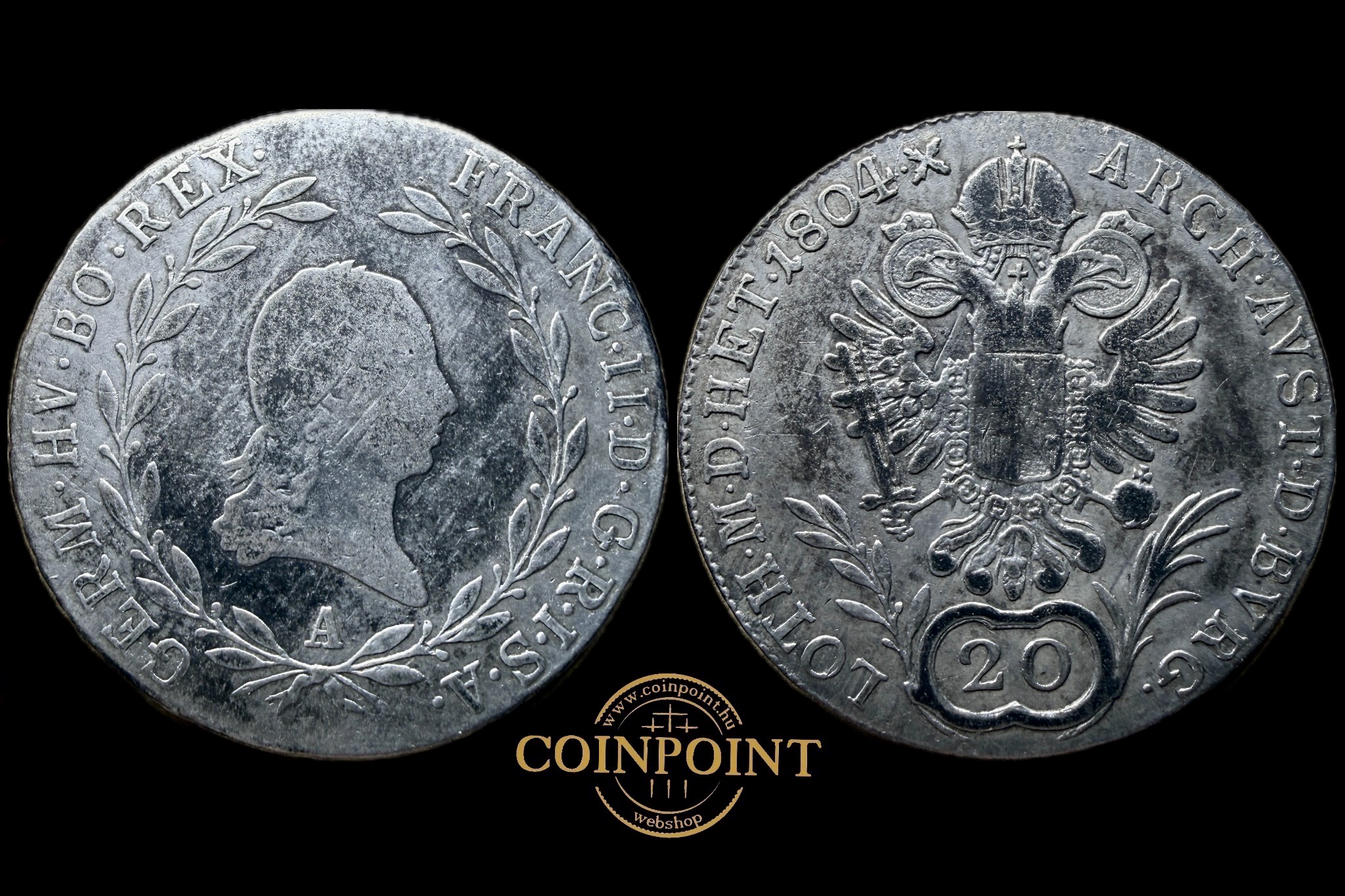 Ferenc 20 Krajcár 1804 A KM 2141