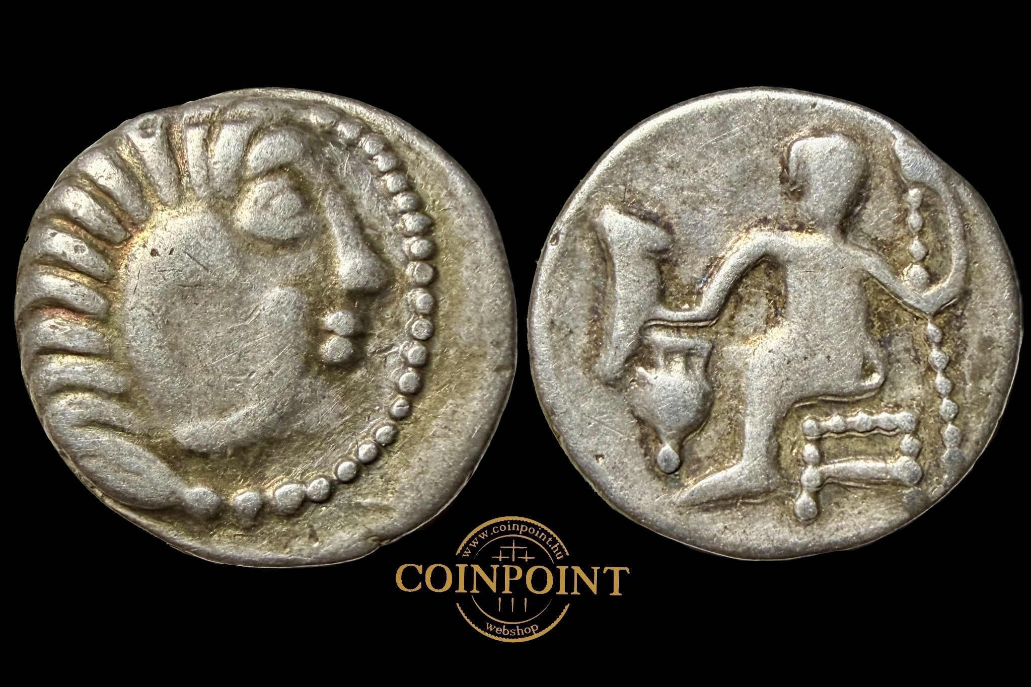 Kelet Európai Kelták III.-II.sz. Nagy Sándor imitáció R! (Berzy 476, Desseffy 320-22)