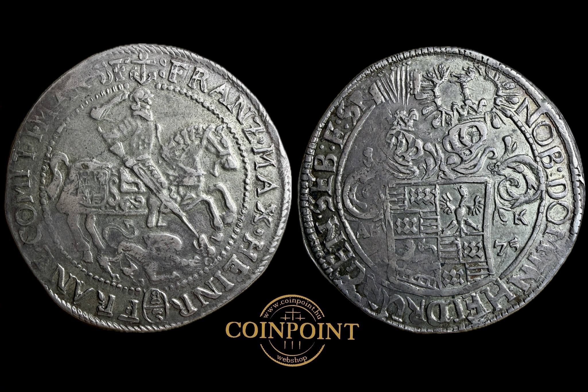 Mansfeld-Bornstedt Grafschaft 1675 2/3 Tallér Dav 662