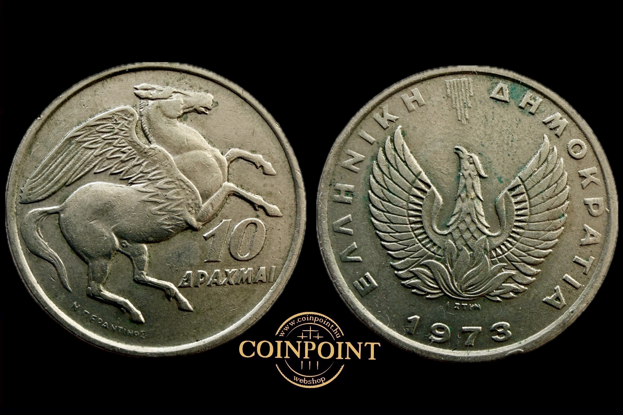 Görögország 10 Drachma 1973